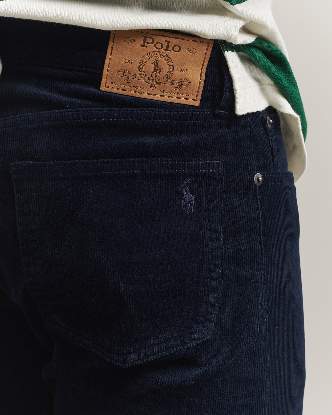 Herren | Hosen | Polo Ralph Lauren | Stretch Corduroy Straight Fit Pants Aviator Navy