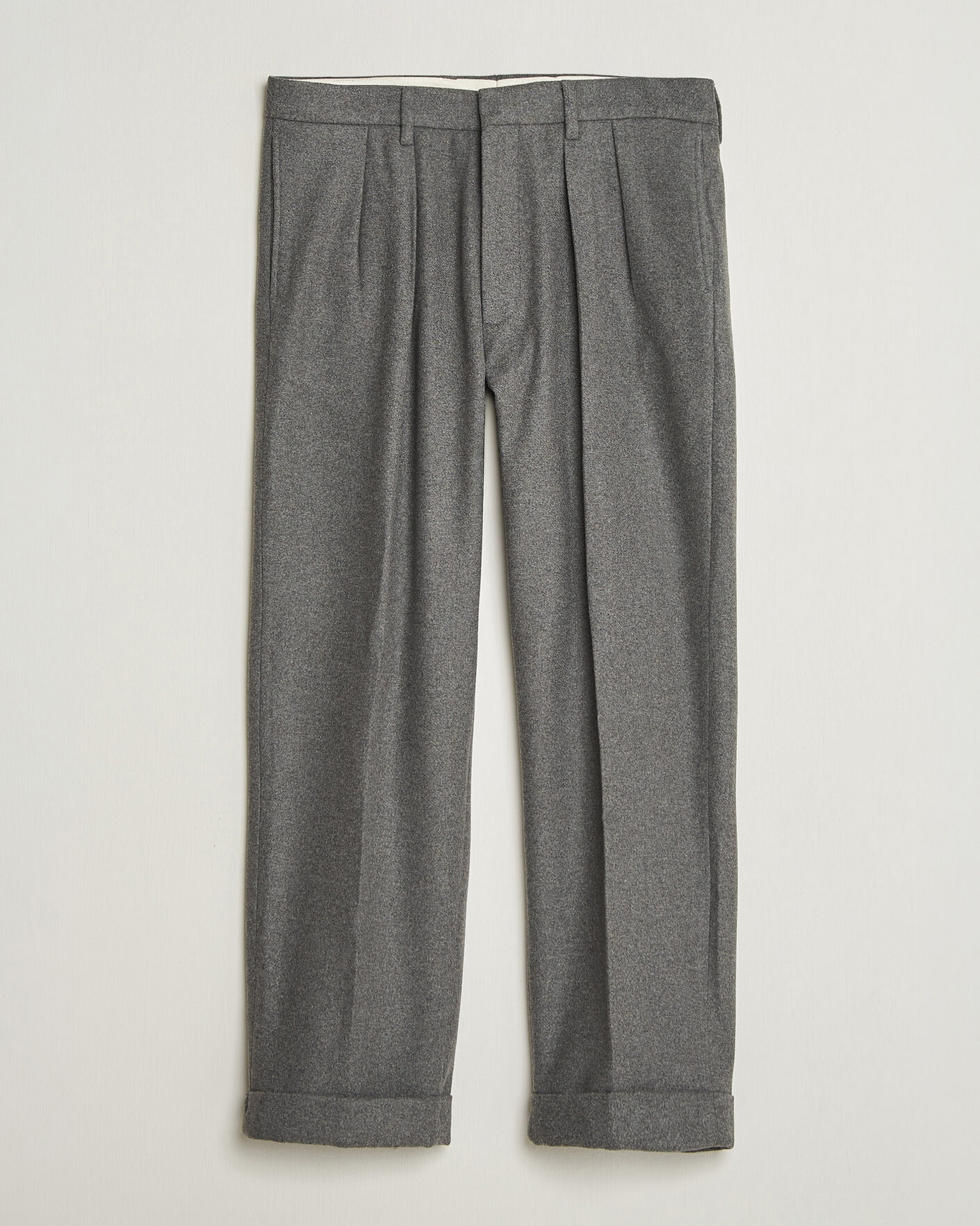Herren | Hosen | Polo Ralph Lauren | Flanell Blend Straight Fit Pants Medium Grey