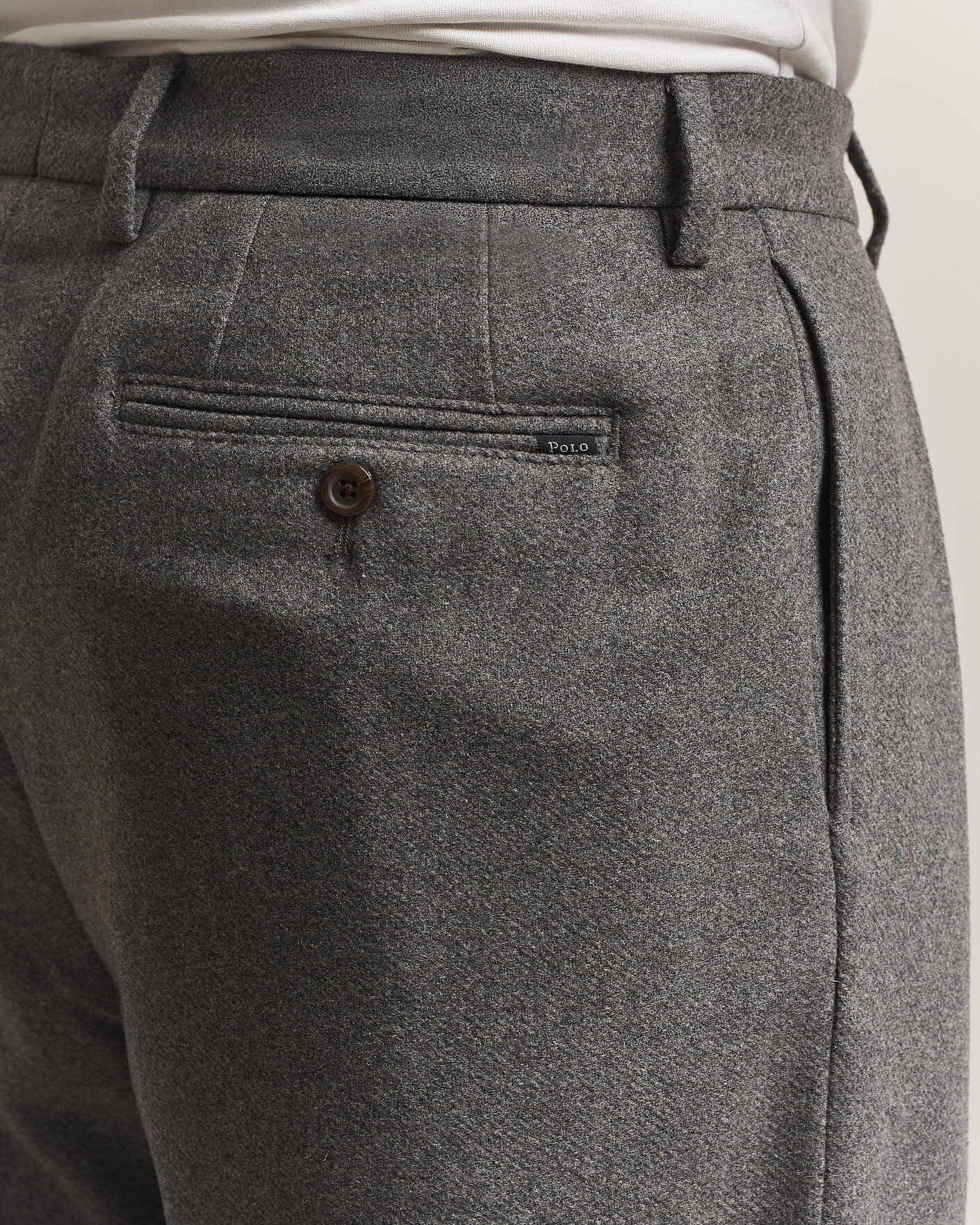 Herren | Hosen | Polo Ralph Lauren | Flanell Blend Straight Fit Pants Medium Grey