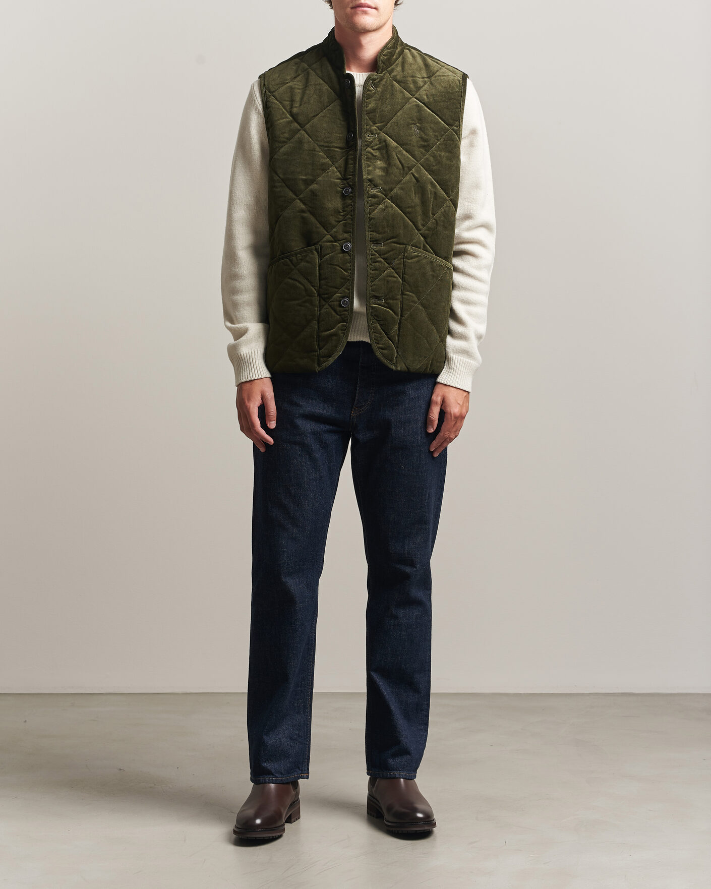 Herren | Westen | Polo Ralph Lauren | Quilted Corduroy Vest Company Olive
