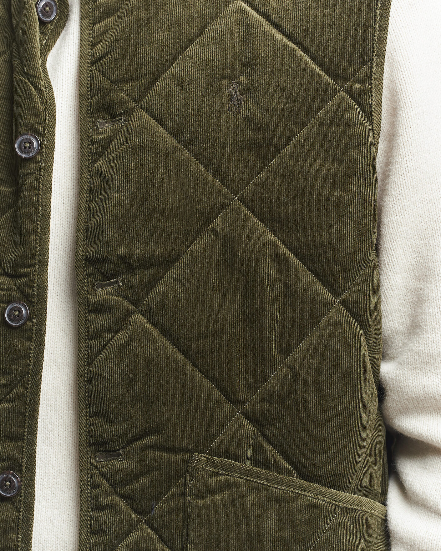 Herren | Westen | Polo Ralph Lauren | Quilted Corduroy Vest Company Olive