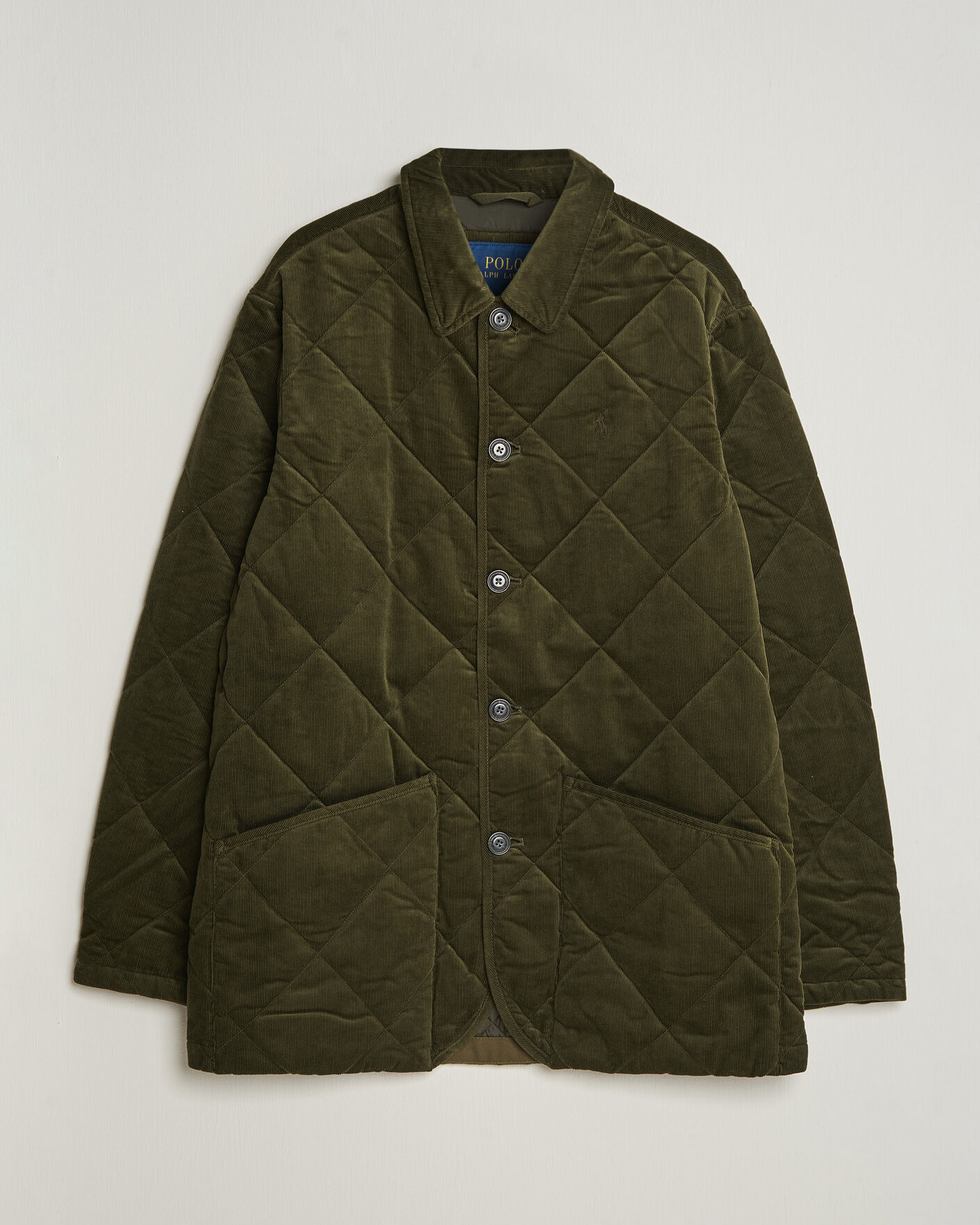Herren | Jacken | Polo Ralph Lauren | Quilted Corduroy Car Coat Company Olive