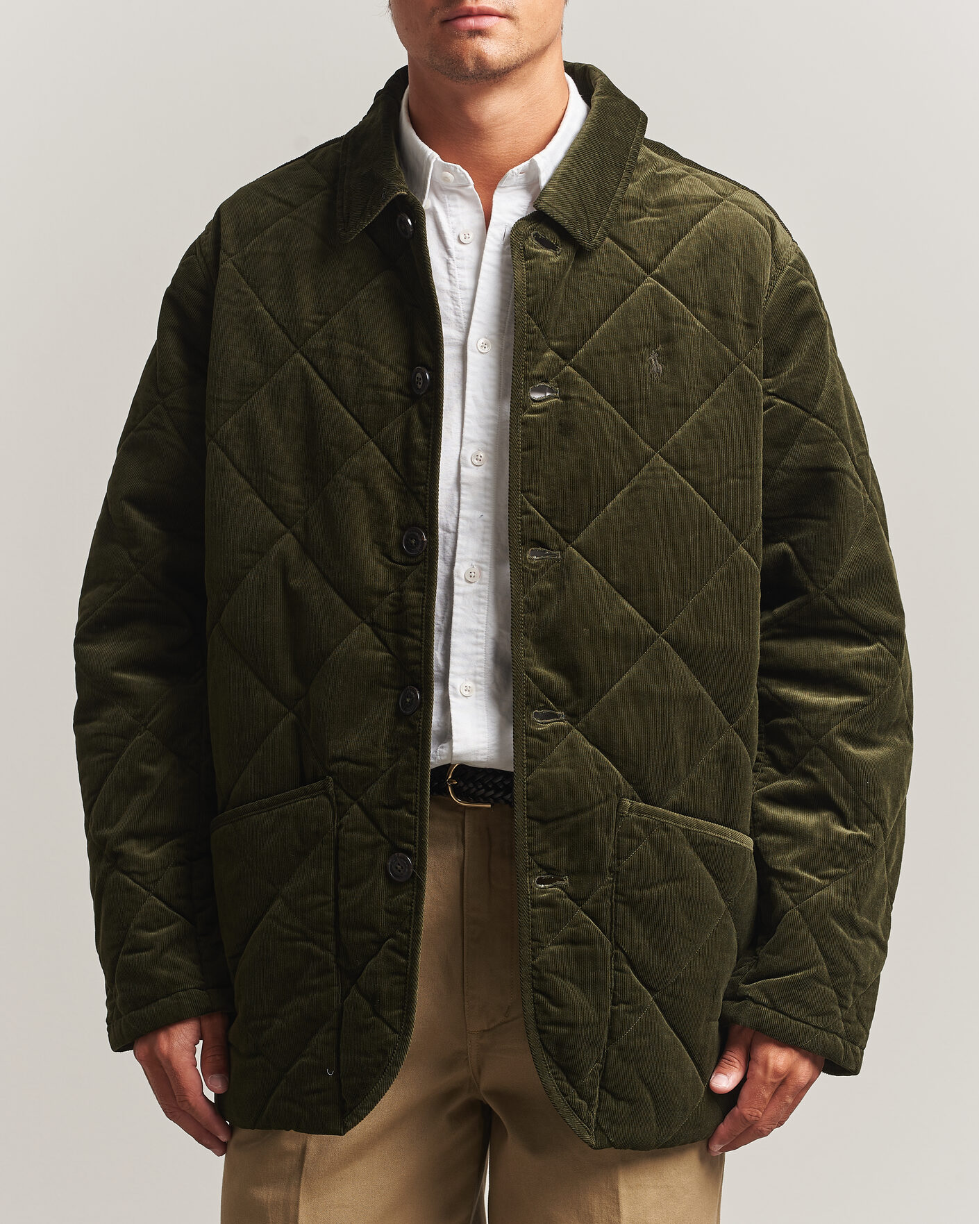 Herren | Jacken | Polo Ralph Lauren | Quilted Corduroy Car Coat Company Olive