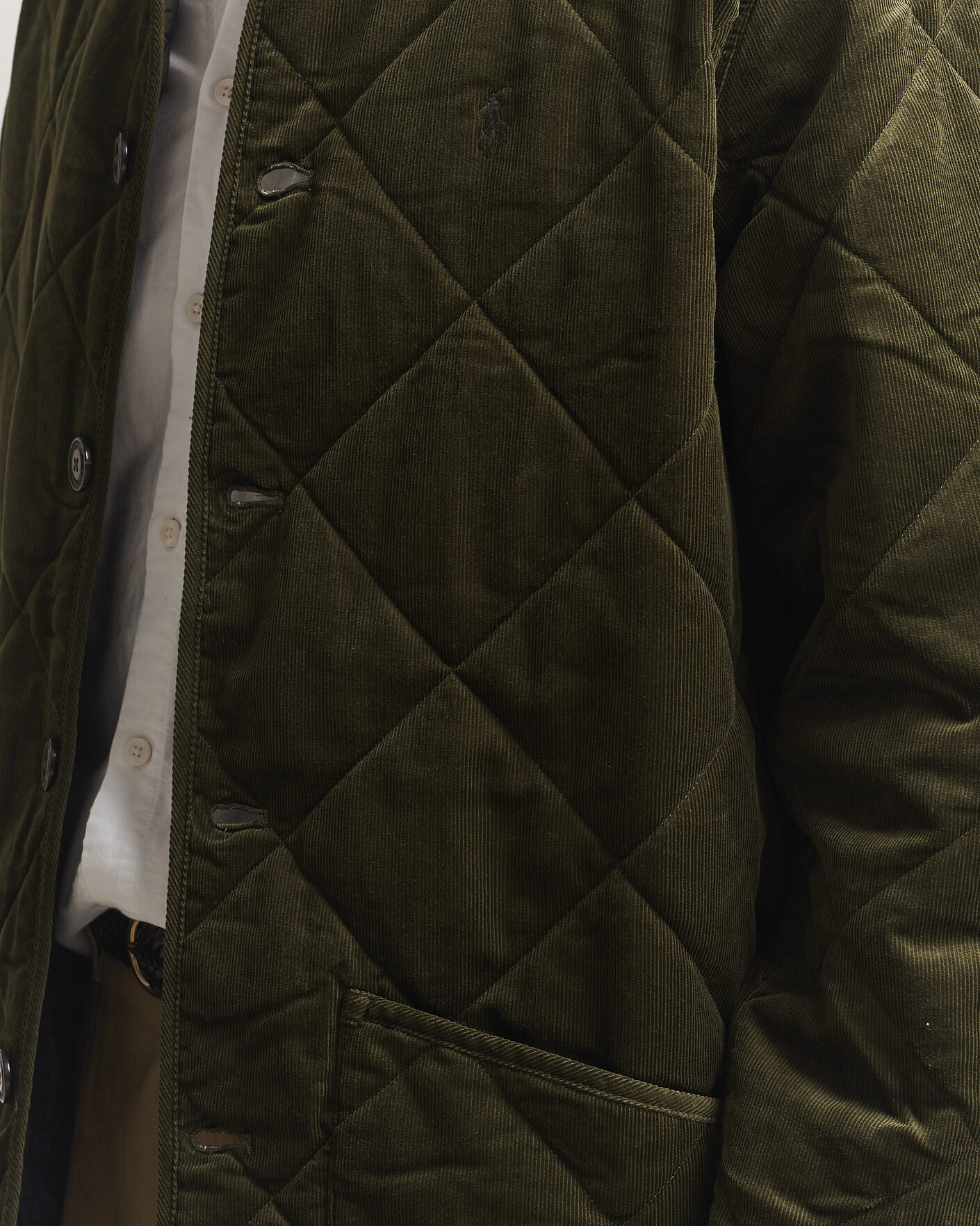 Herren | Jacken | Polo Ralph Lauren | Quilted Corduroy Car Coat Company Olive