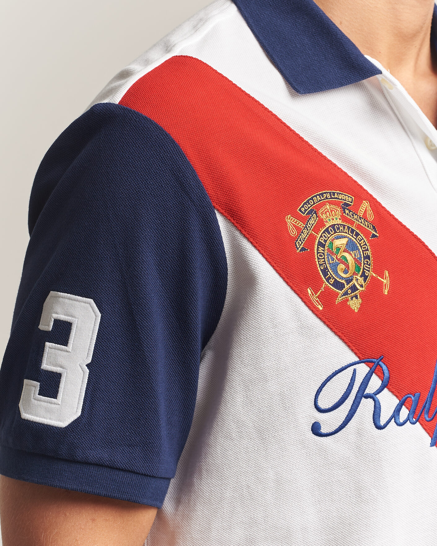 Herren | Poloshirts | Polo Ralph Lauren | Classic Fit Diagonal Stripe Polo White