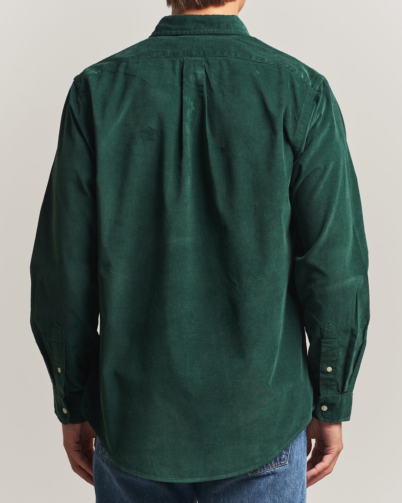 Herren | Hemden | Polo Ralph Lauren | Custom Fit BD Corduroy Shirt Moss Agate