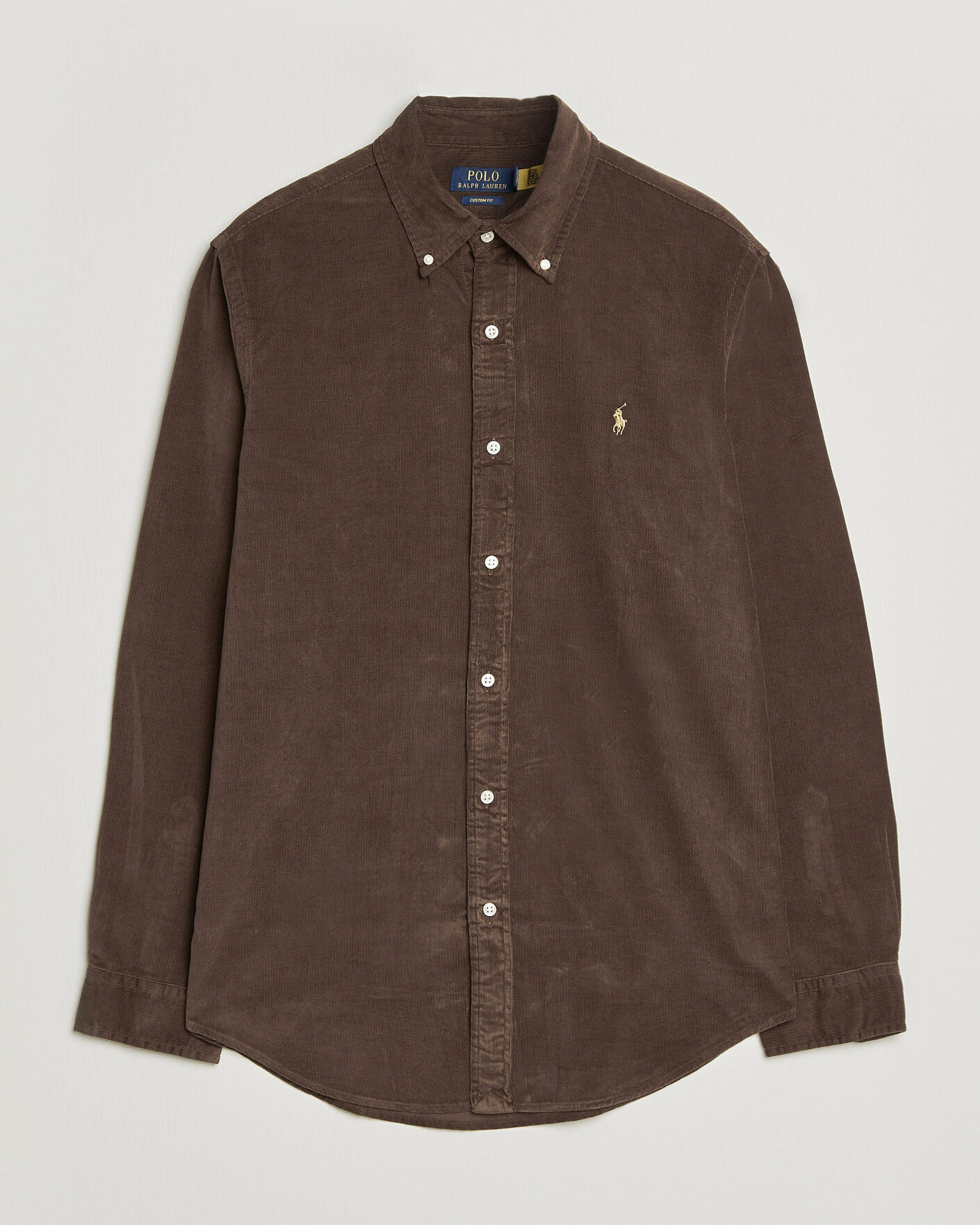 Herren | Hemden | Polo Ralph Lauren | Custom Fit BD Corduroy Shirt Nutmeg Brown