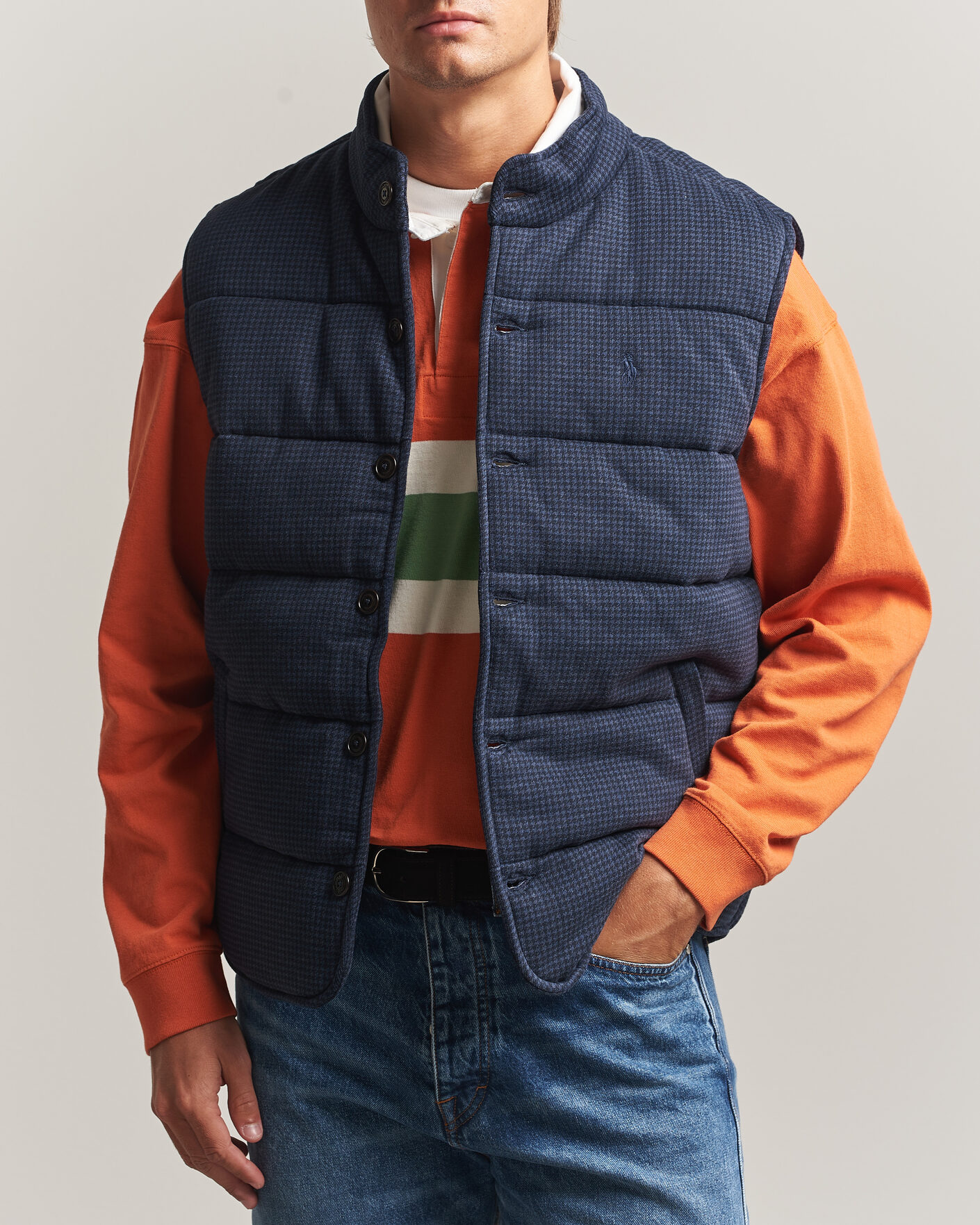 Herren | Pullover | Polo Ralph Lauren | Double Knitted Jaquard Vest Navy