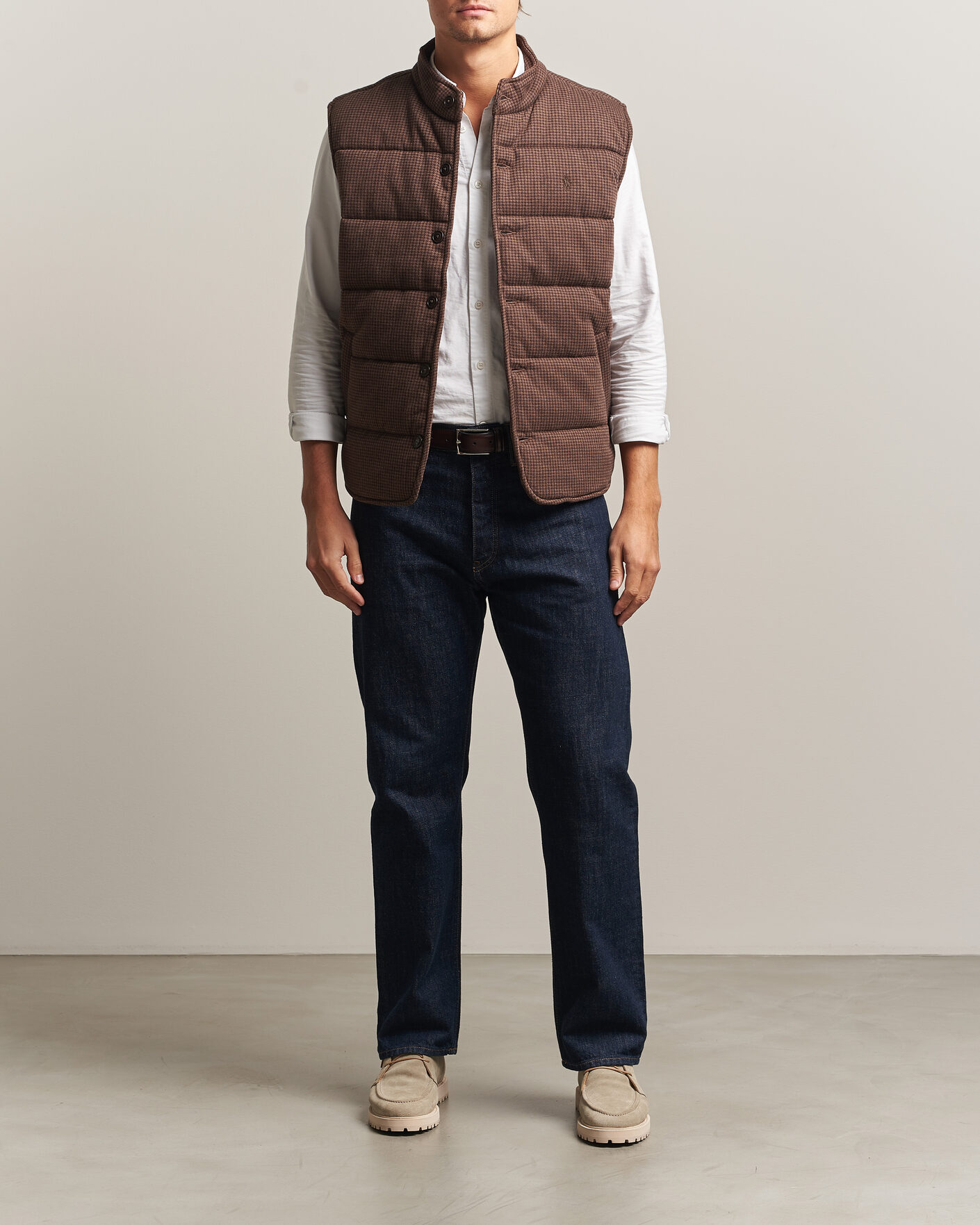 Herren | Pullover | Polo Ralph Lauren | Double Knitted Jaquard Vest Nutmeg Brown