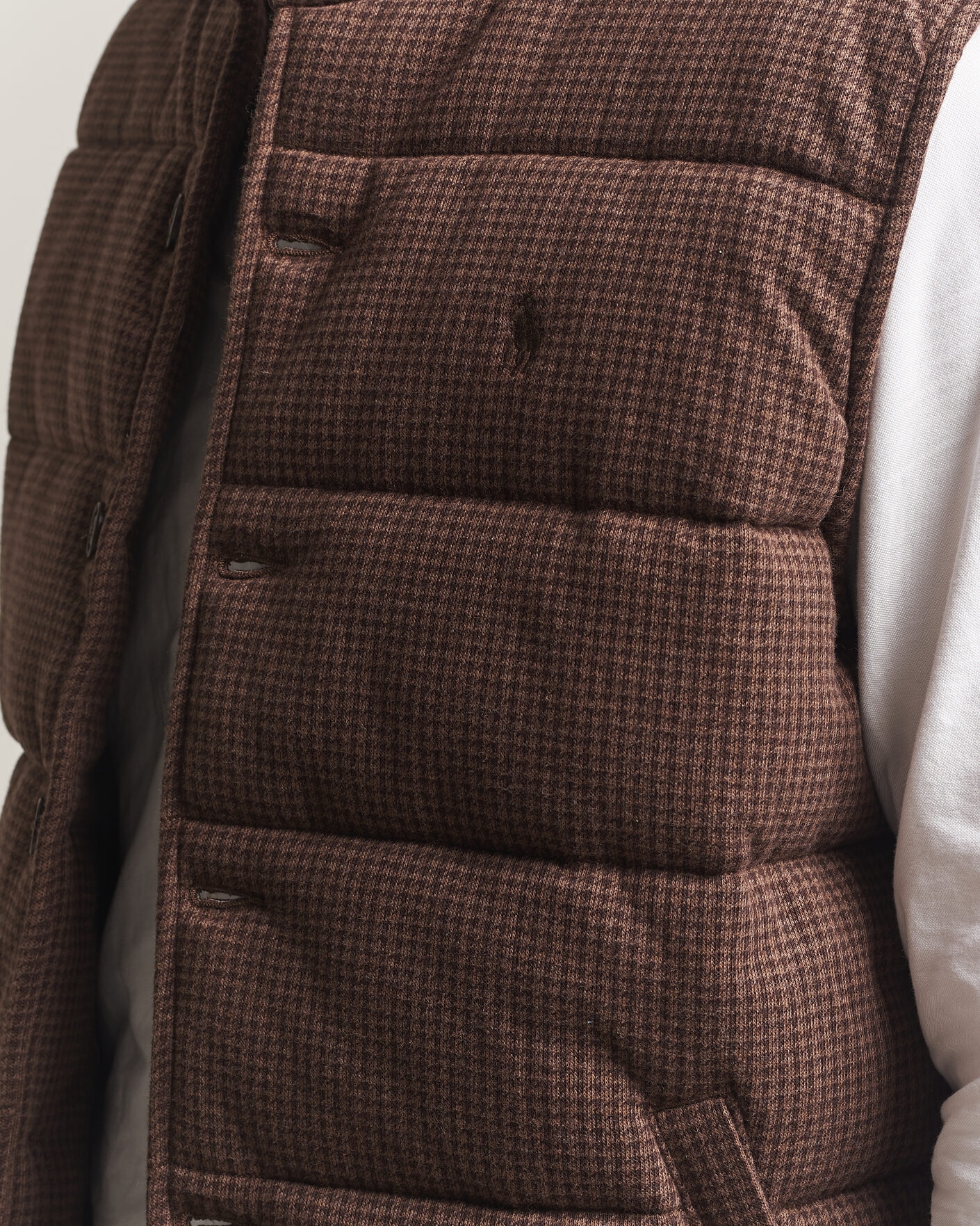 Herren | Pullover | Polo Ralph Lauren | Double Knitted Jaquard Vest Nutmeg Brown