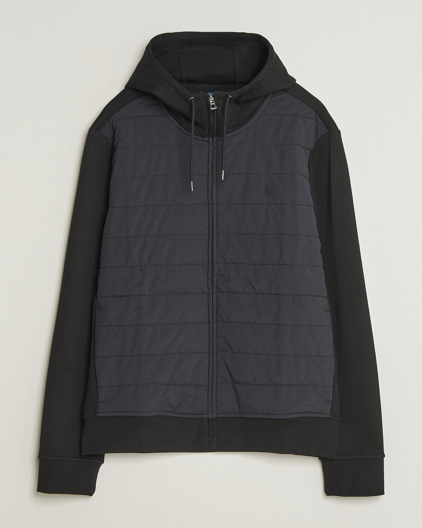 Herren | Pullover | Polo Ralph Lauren | Double Knitted Jaquard Full Zip Hoodie Polo Black