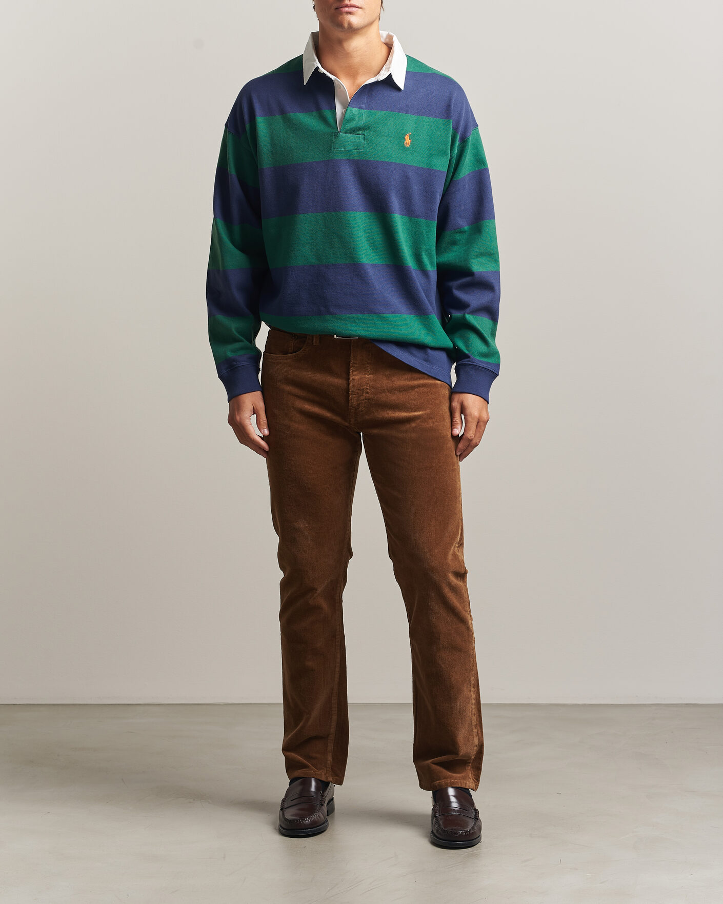 Herren | Pullover | Polo Ralph Lauren | Jersey Knitted Rugby Pullover Green/Cobolt