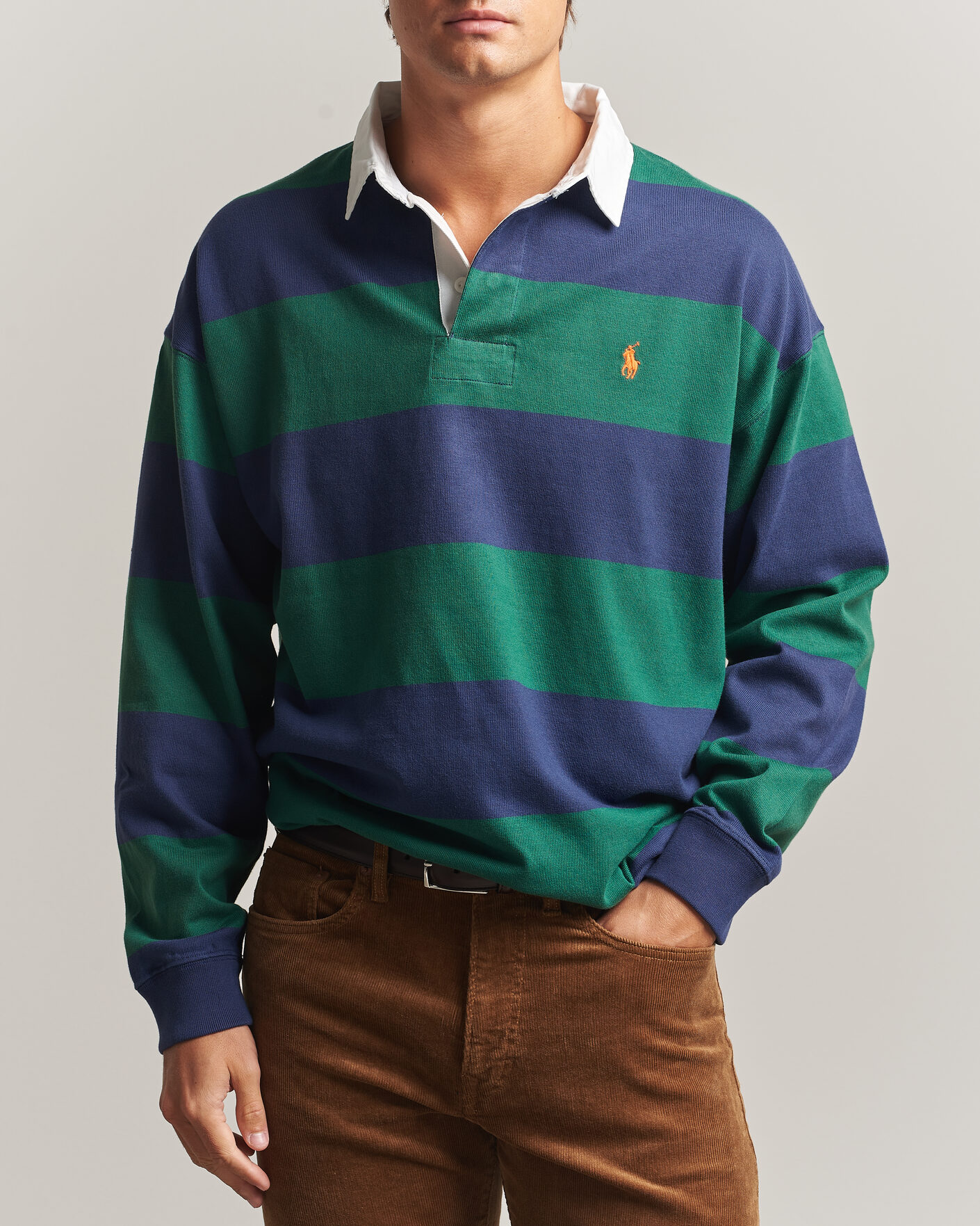 Herren | Pullover | Polo Ralph Lauren | Jersey Knitted Rugby Pullover Green/Cobolt