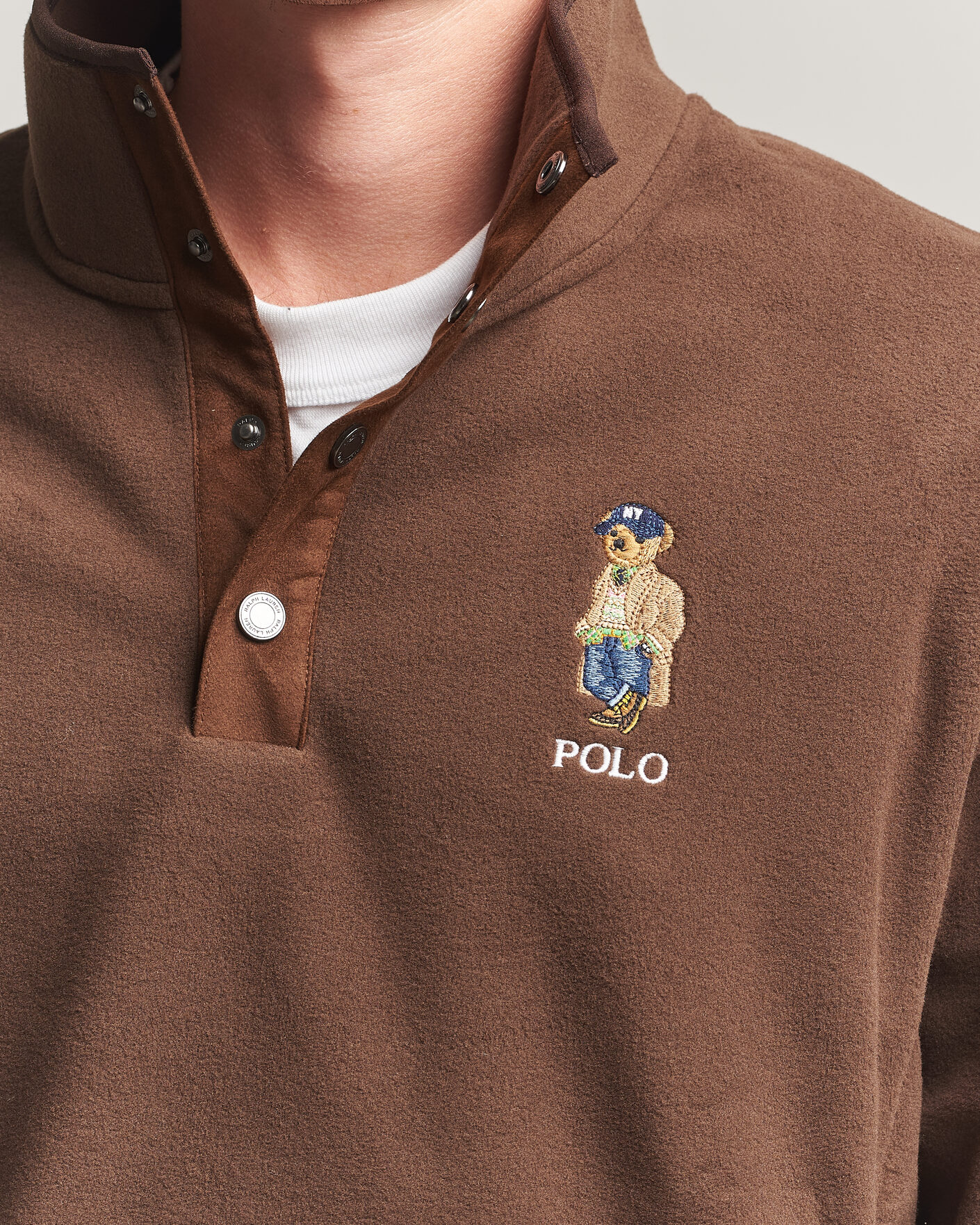 Herren | Pullover | Polo Ralph Lauren | Fleece Pullover Sweatshirt Luggage Brown