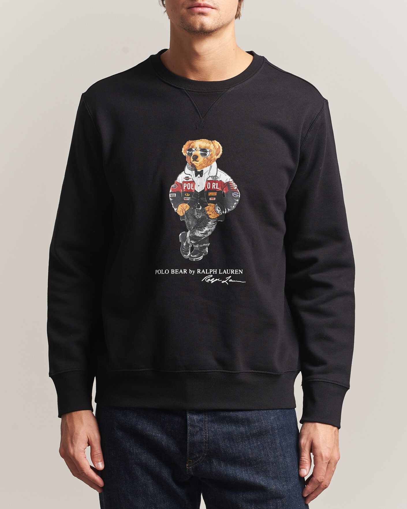 Herren | Pullover | Polo Ralph Lauren | Fleece Bear Sweatshirt Polo Black