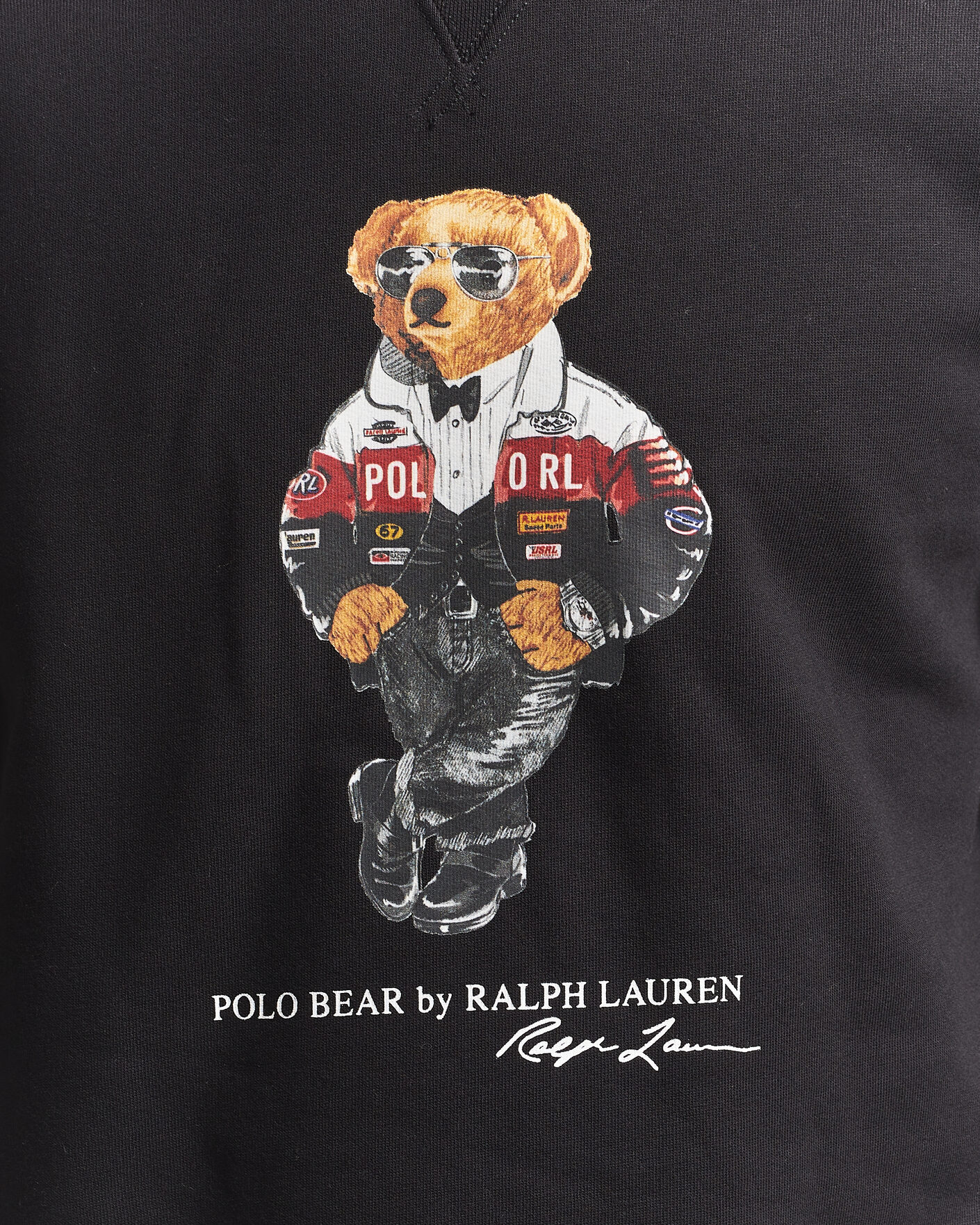Herren | Pullover | Polo Ralph Lauren | Fleece Bear Sweatshirt Polo Black
