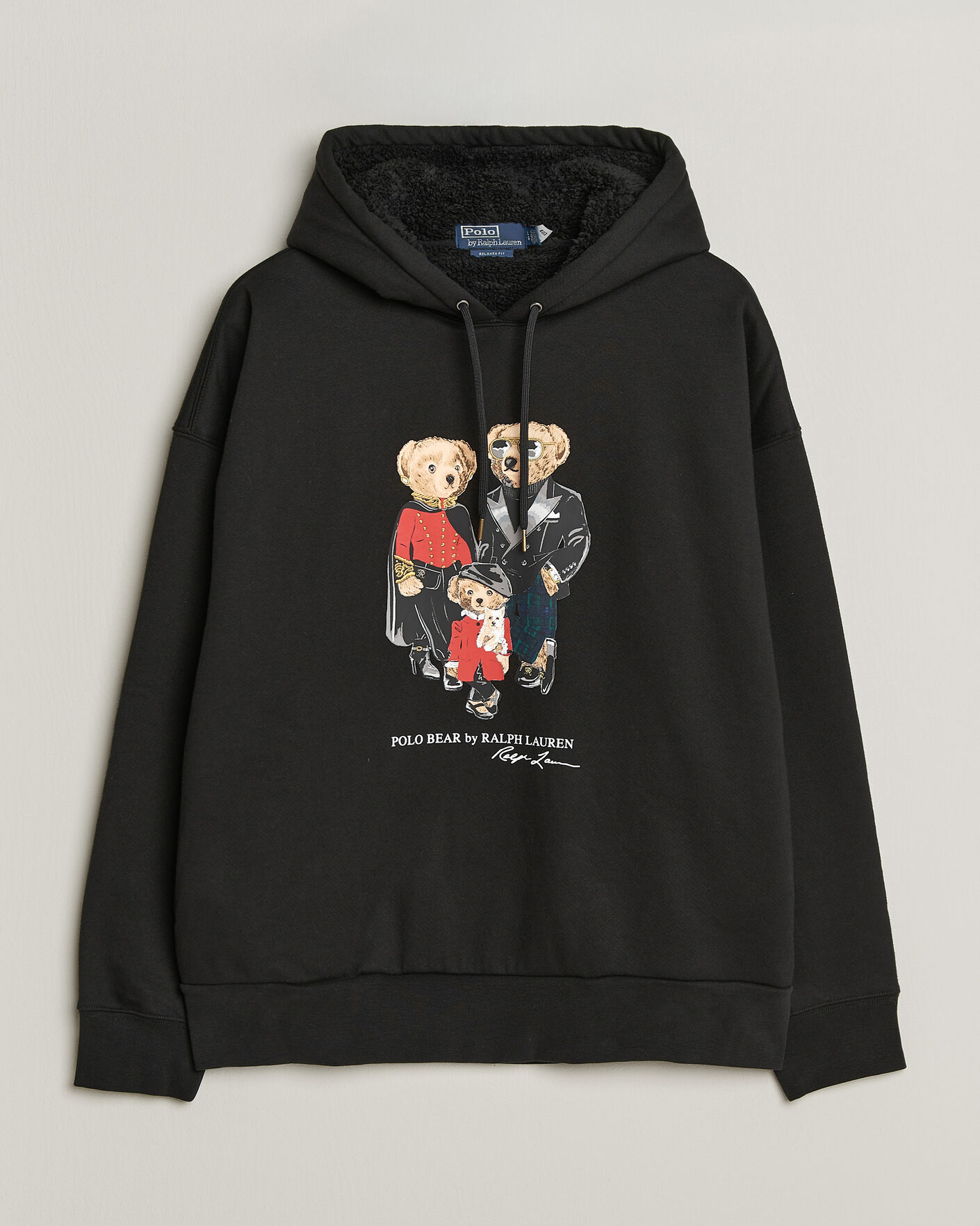 Herren | Pullover | Polo Ralph Lauren | Magic Fleece Bear Hoodie Polo Black