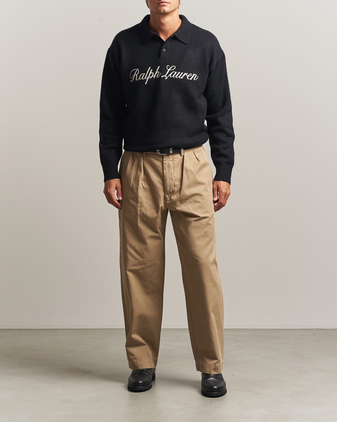 Herren | Pullover | Polo Ralph Lauren | Wool/Alpaca Rugby Sweater Polo Black