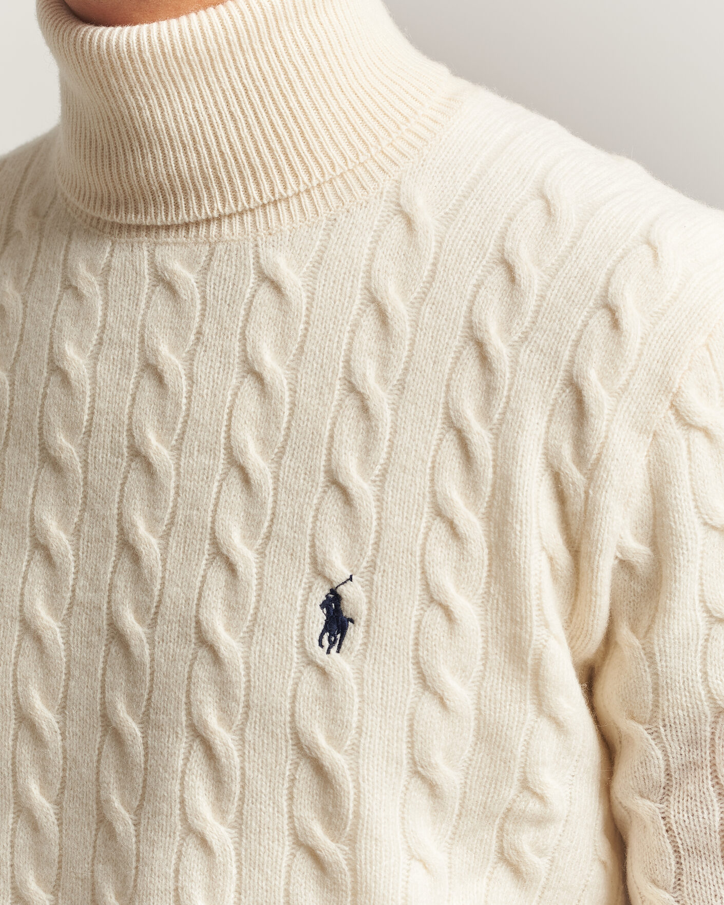 Herren | Pullover | Polo Ralph Lauren | Wool/Cashmere Rollneck Andover Cream