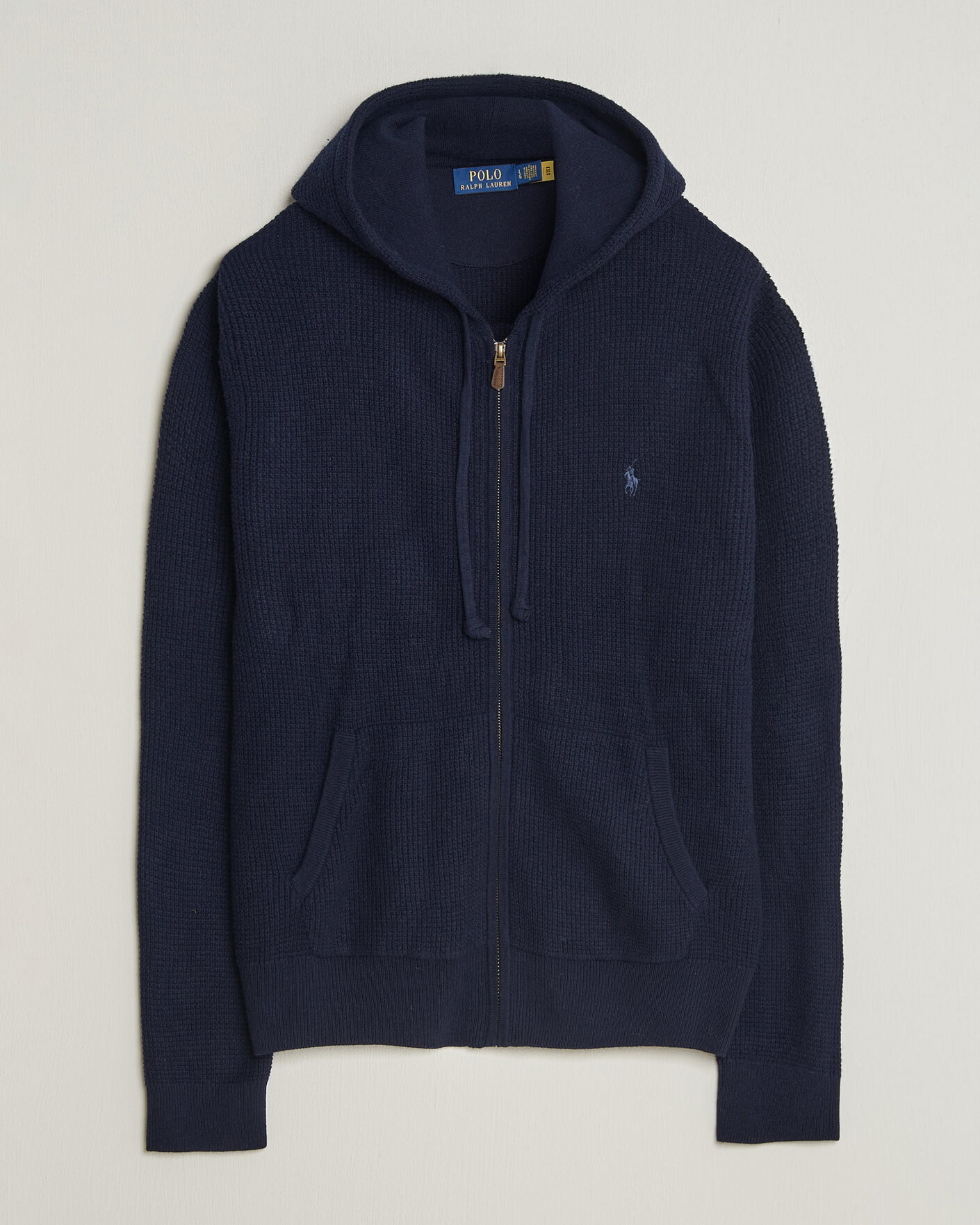 Herren | Pullover | Polo Ralph Lauren | Cotton/Wool Full-Zip Hoodie Hunter Navy