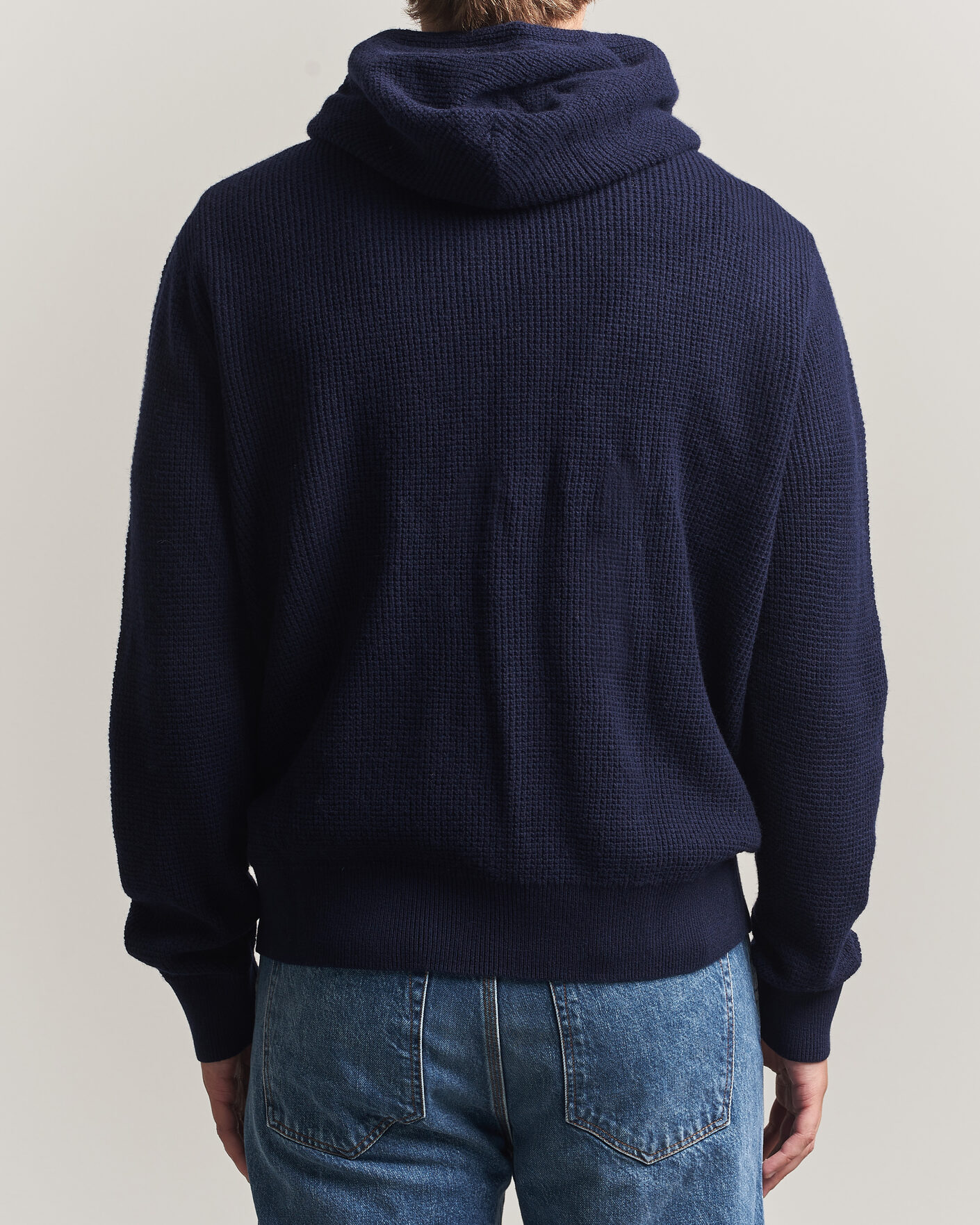 Herren | Pullover | Polo Ralph Lauren | Cotton/Wool Full-Zip Hoodie Hunter Navy