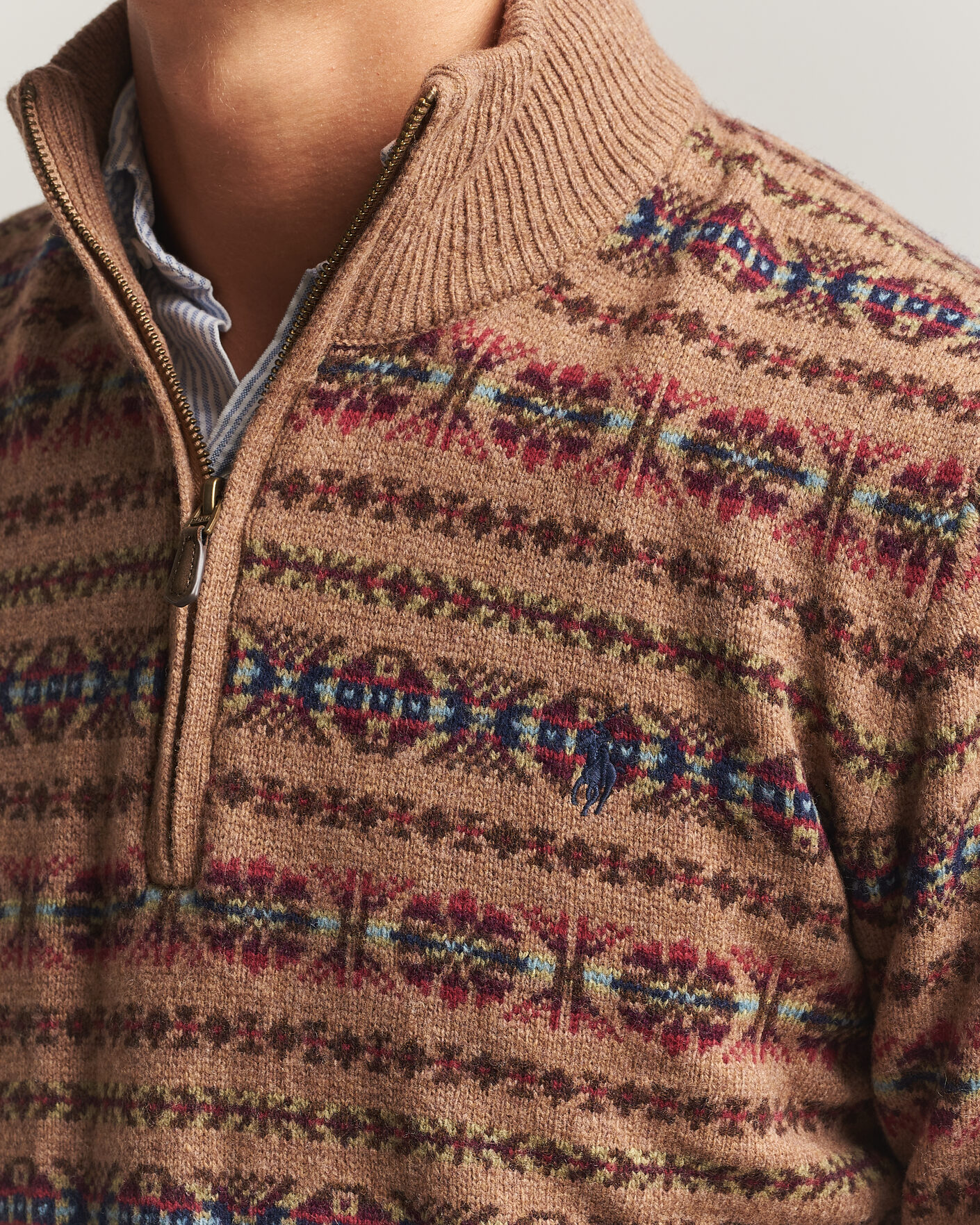 Herren | Pullover | Polo Ralph Lauren | Fair Isle Wool Half-Zip Multi Combo