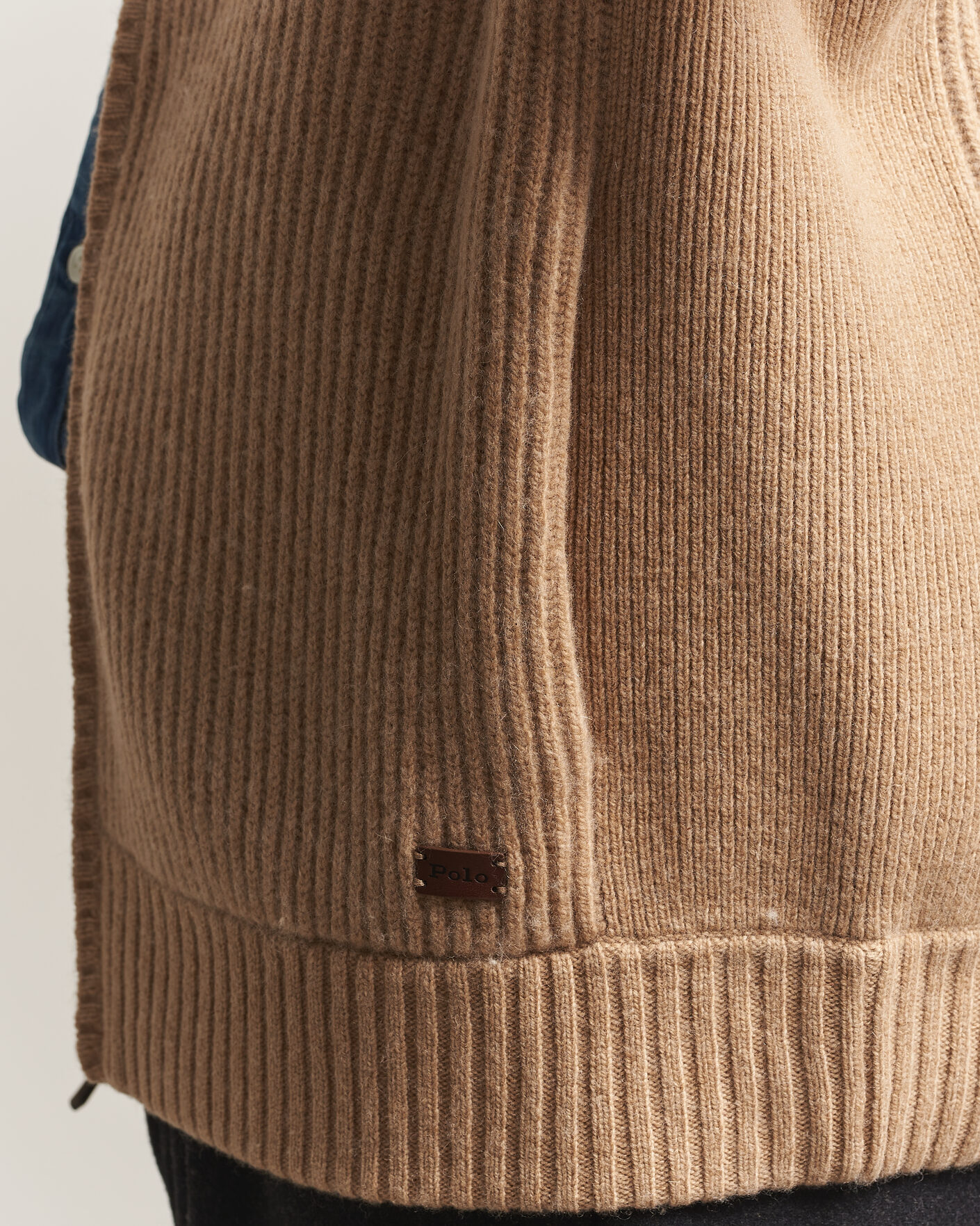 Herren | Pullover | Polo Ralph Lauren | Wool/Cashmere Full-Zip Camel Melange