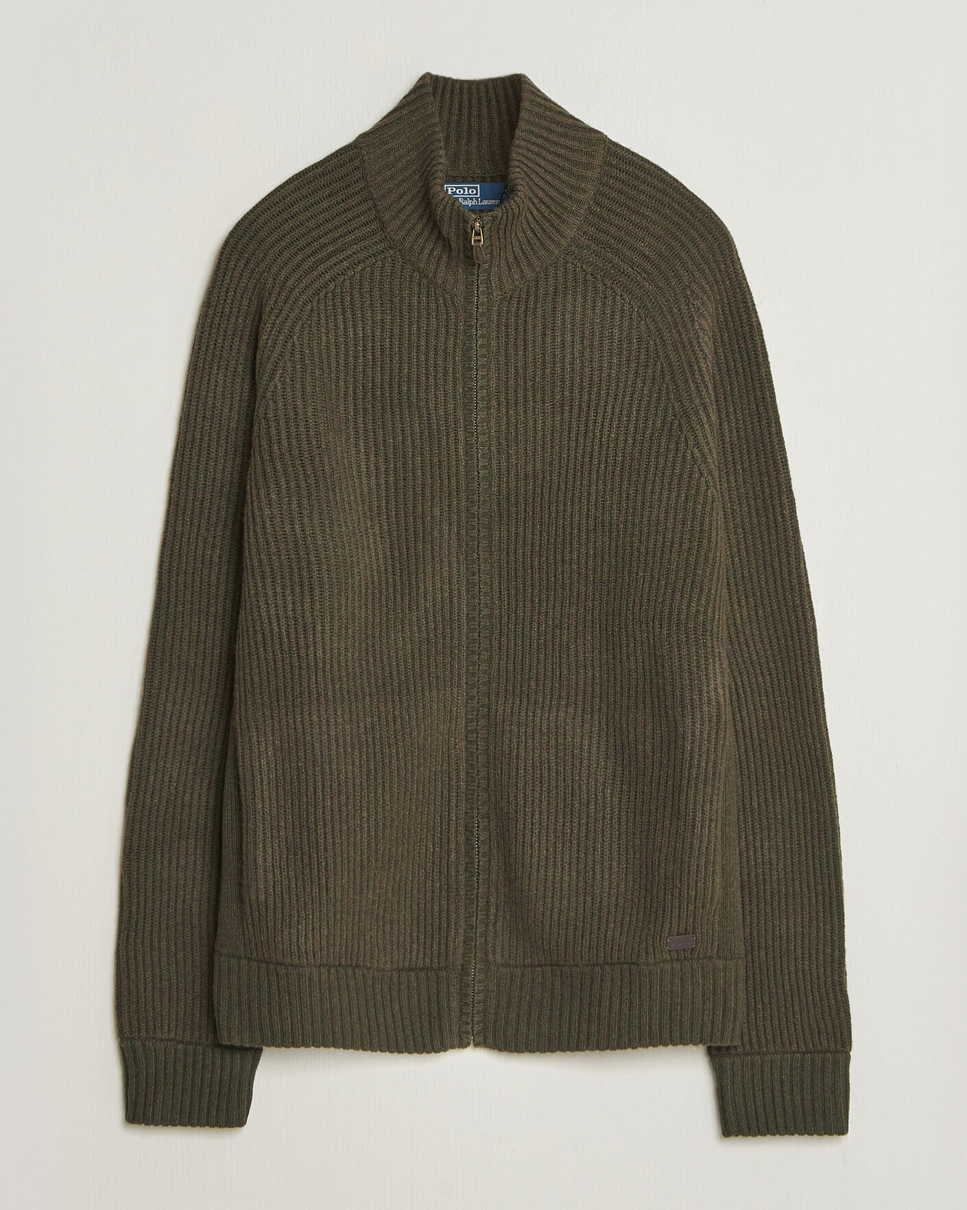 Herren | Pullover | Polo Ralph Lauren | Wool/Cashmere Full-Zip Ekanite Olive Heather