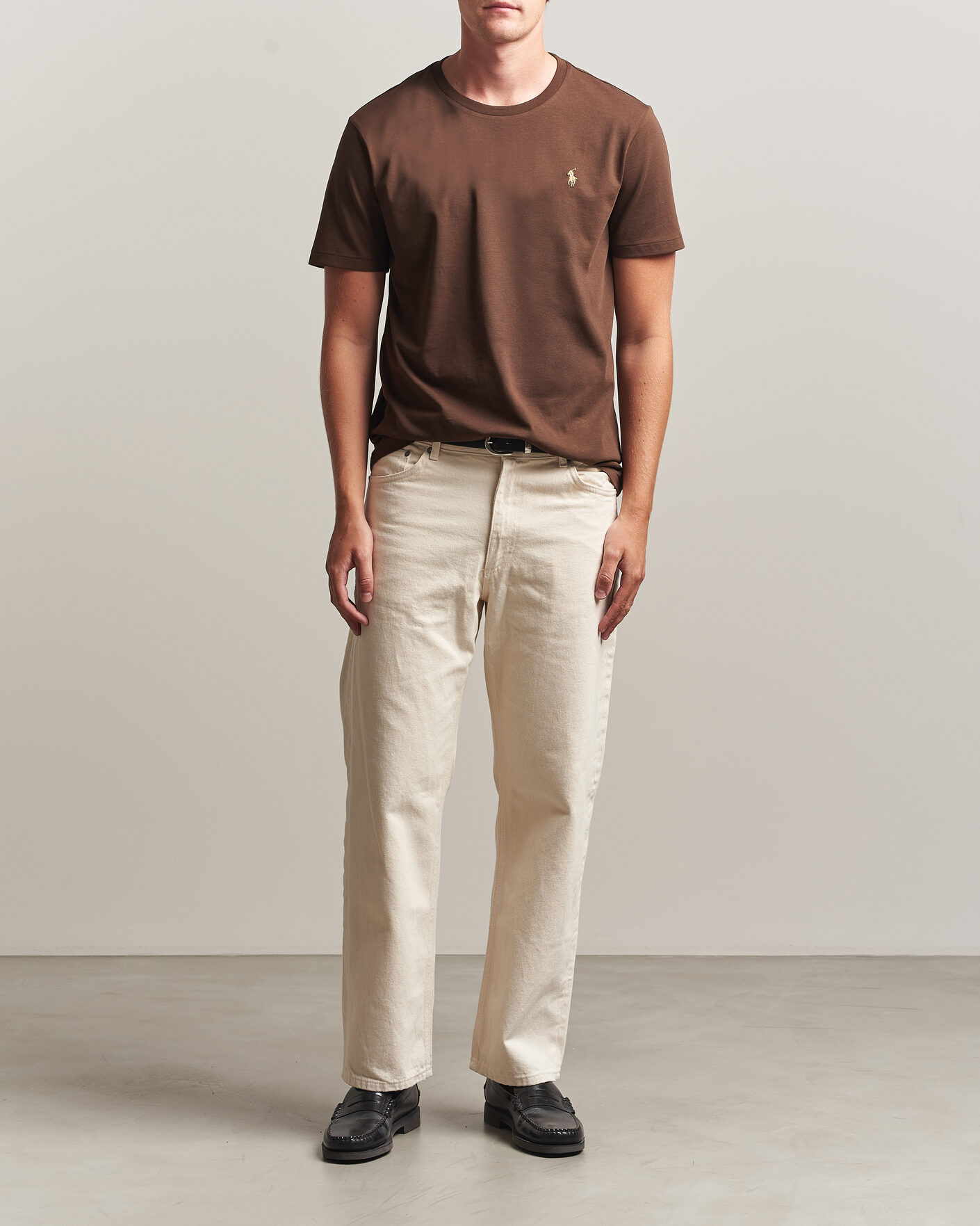 Herren | T-Shirts | Polo Ralph Lauren | Custom Slim Fit T-shirt Nutmeg Brown