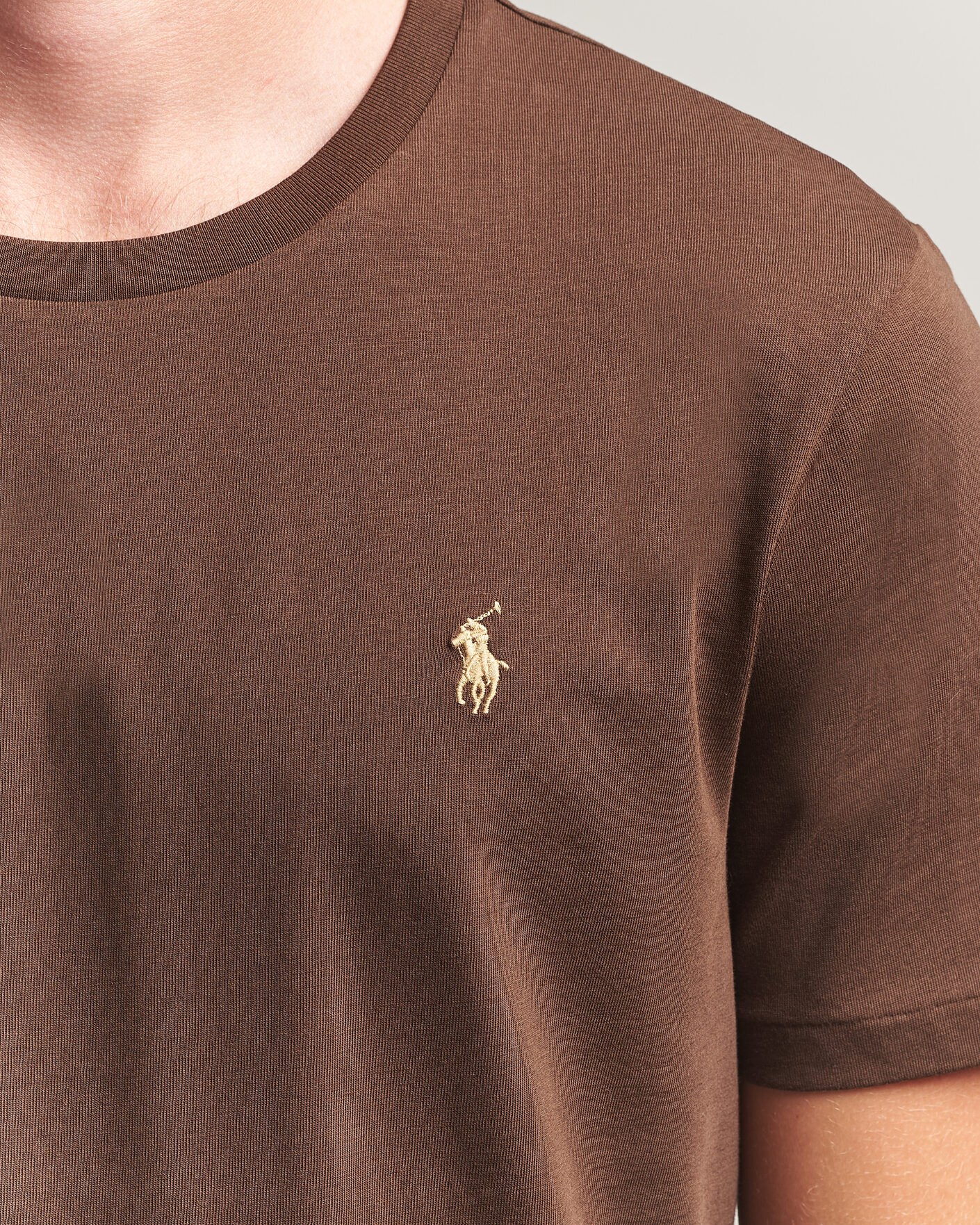 Herren | T-Shirts | Polo Ralph Lauren | Custom Slim Fit T-shirt Nutmeg Brown
