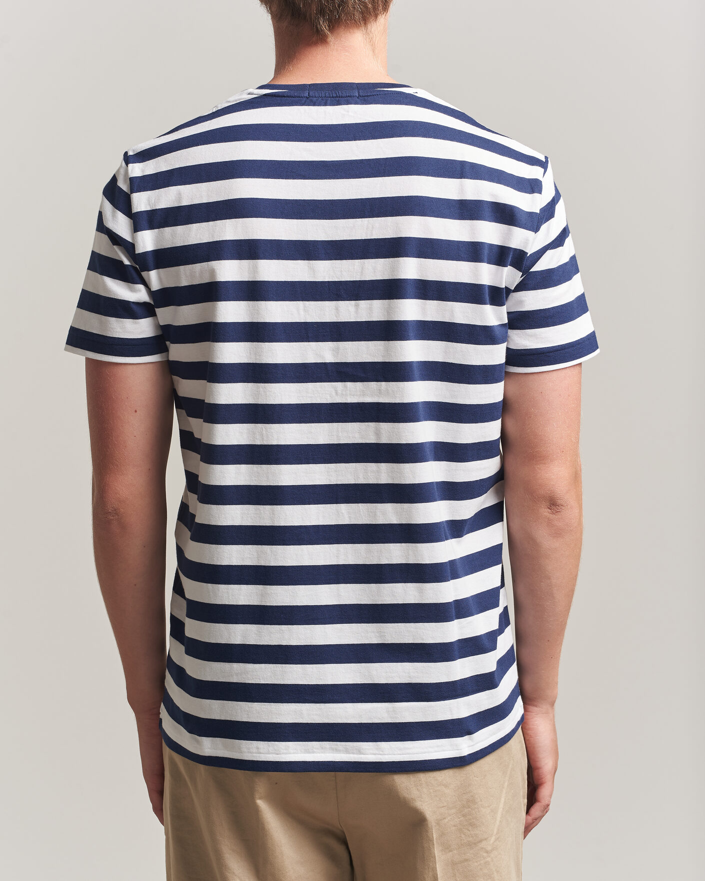 Herren | T-Shirts | Polo Ralph Lauren | Custom Slim Fit Striped T-Shirt Newport Navy
