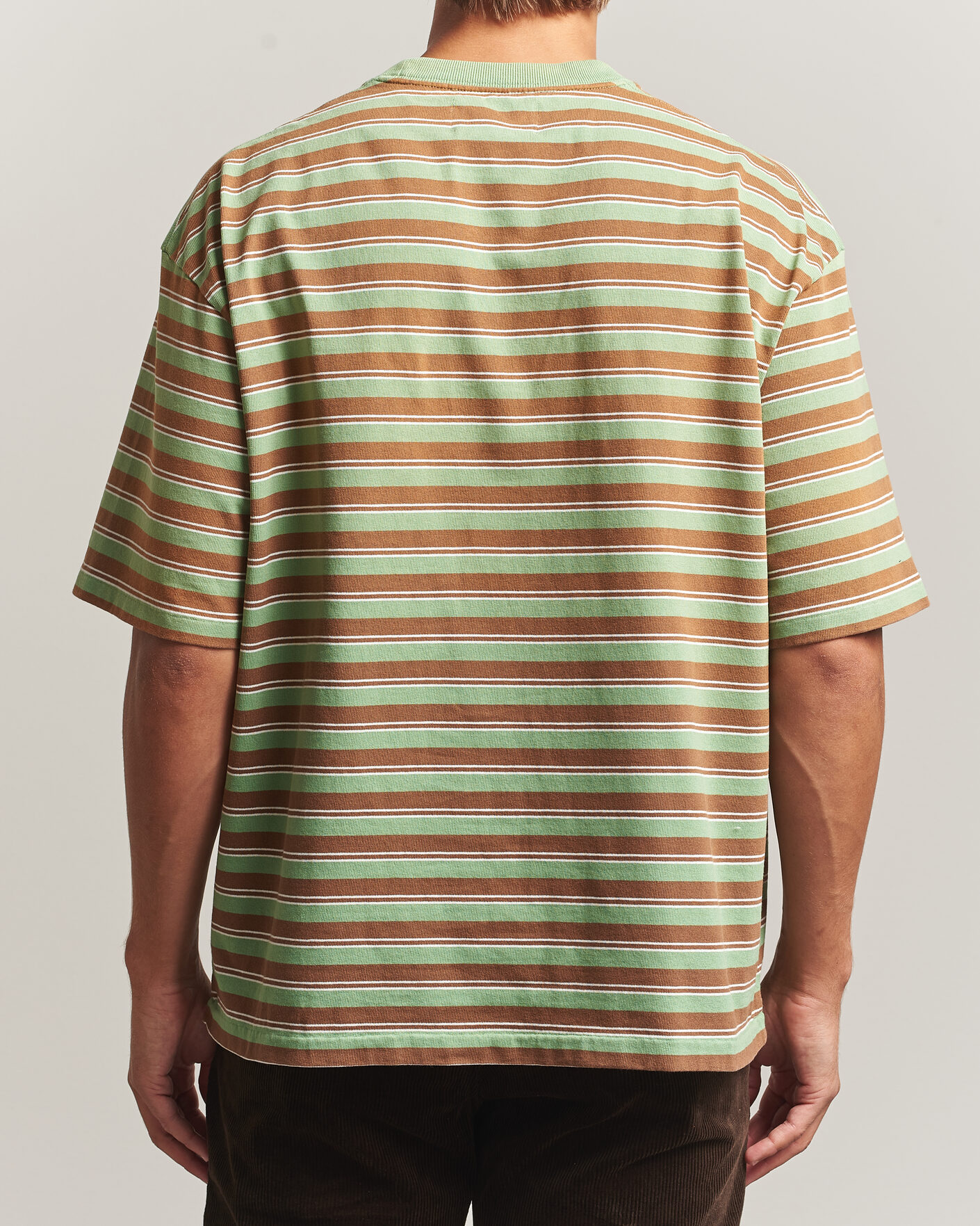 Herren | T-Shirts | Polo Ralph Lauren | Relaxed Fit Striped T-Shirt Outback Green