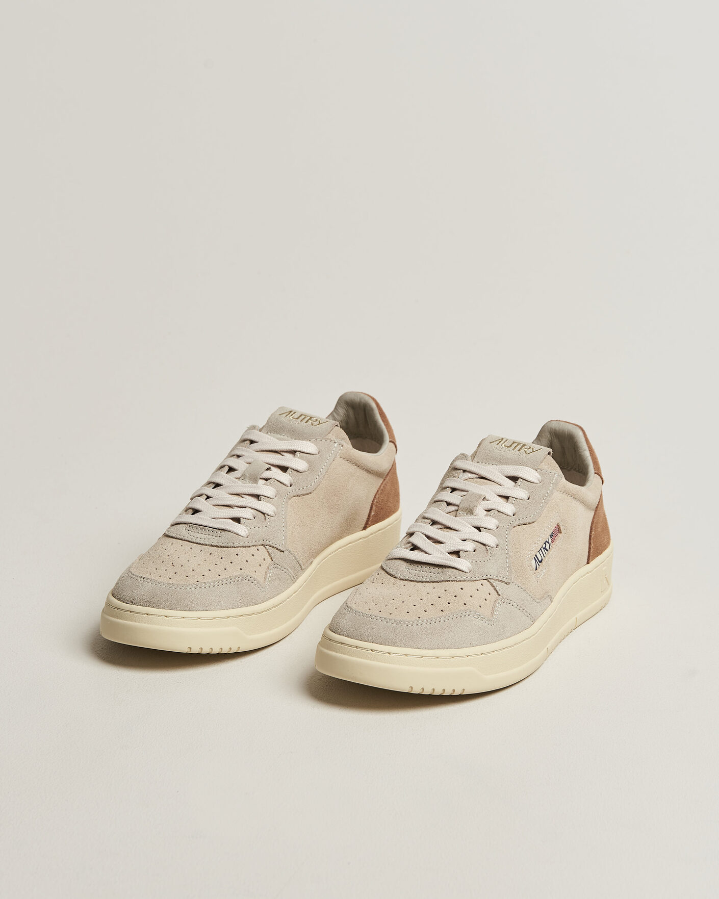 Herren | Sneaker | Autry | Medalist Low Suede Mix Sneaker Brown/Beige/White