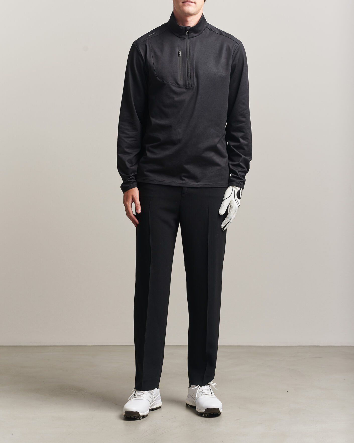 Herren | Pullover | Polo Ralph Lauren | Luxury Jersey Half Zip Polo Black