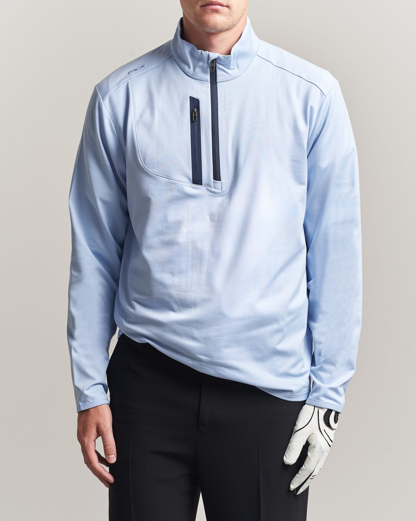 Herren | Golfbekleidung | Polo Ralph Lauren | Luxury Jersey Half Zip Pebble Blue