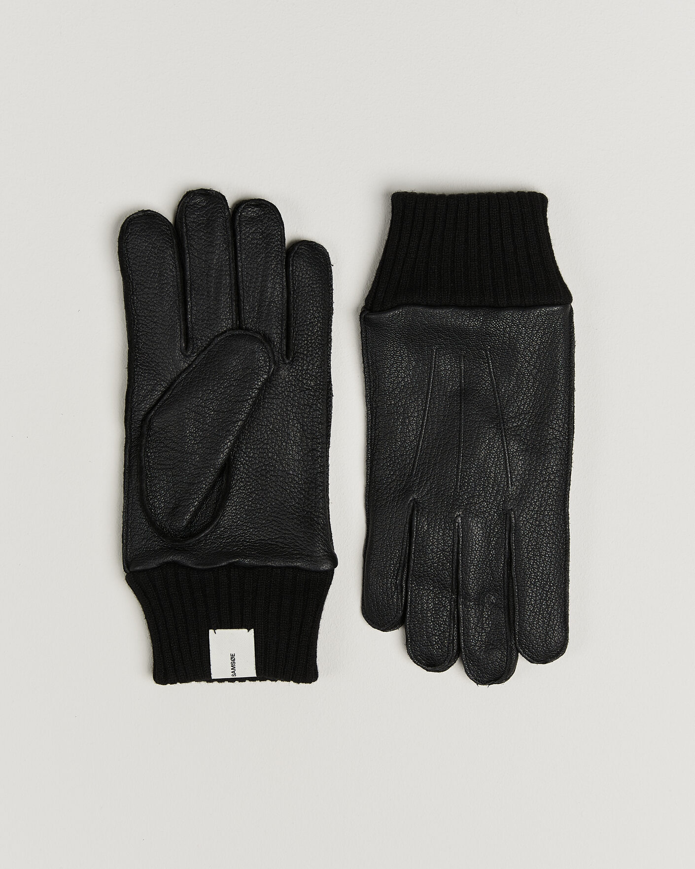 Herren | Handschuhe | Samsøe Samsøe | Floki Leather Gloves Black