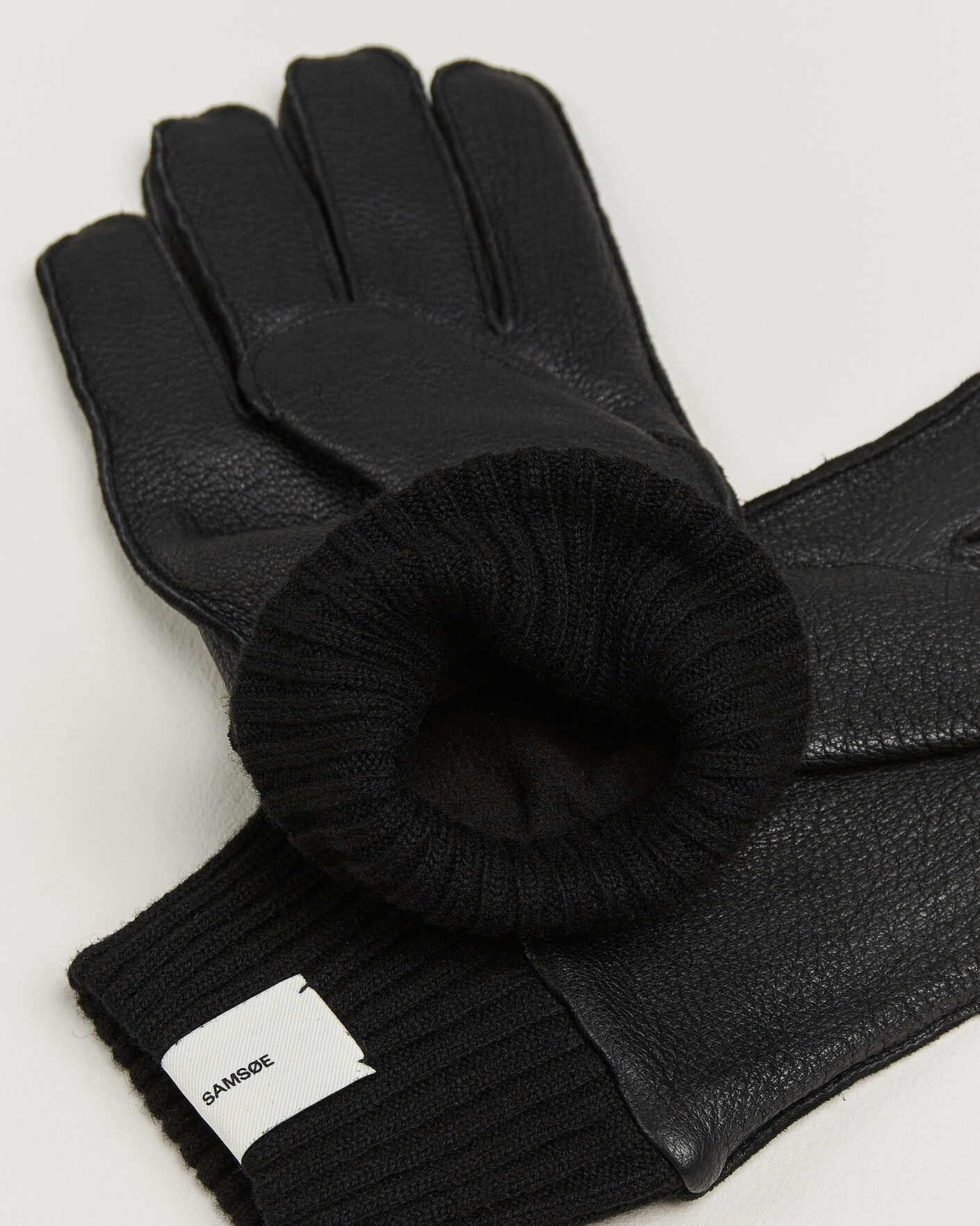 Herren | Handschuhe | Samsøe Samsøe | Floki Leather Gloves Black