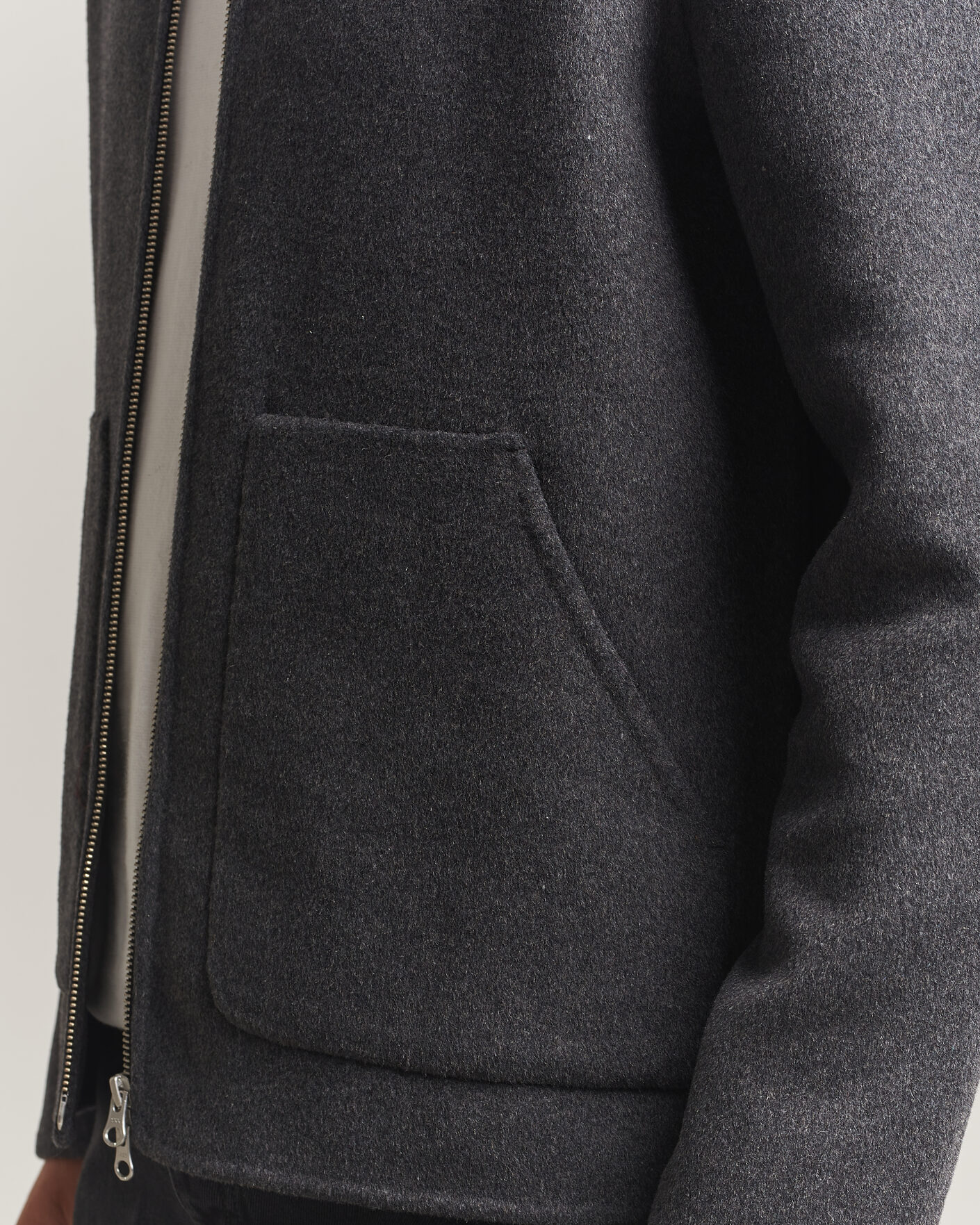 Herren | Jacken | Samsøe Samsøe | Paulo Wool Shirt Jacket Dark Grey Melange