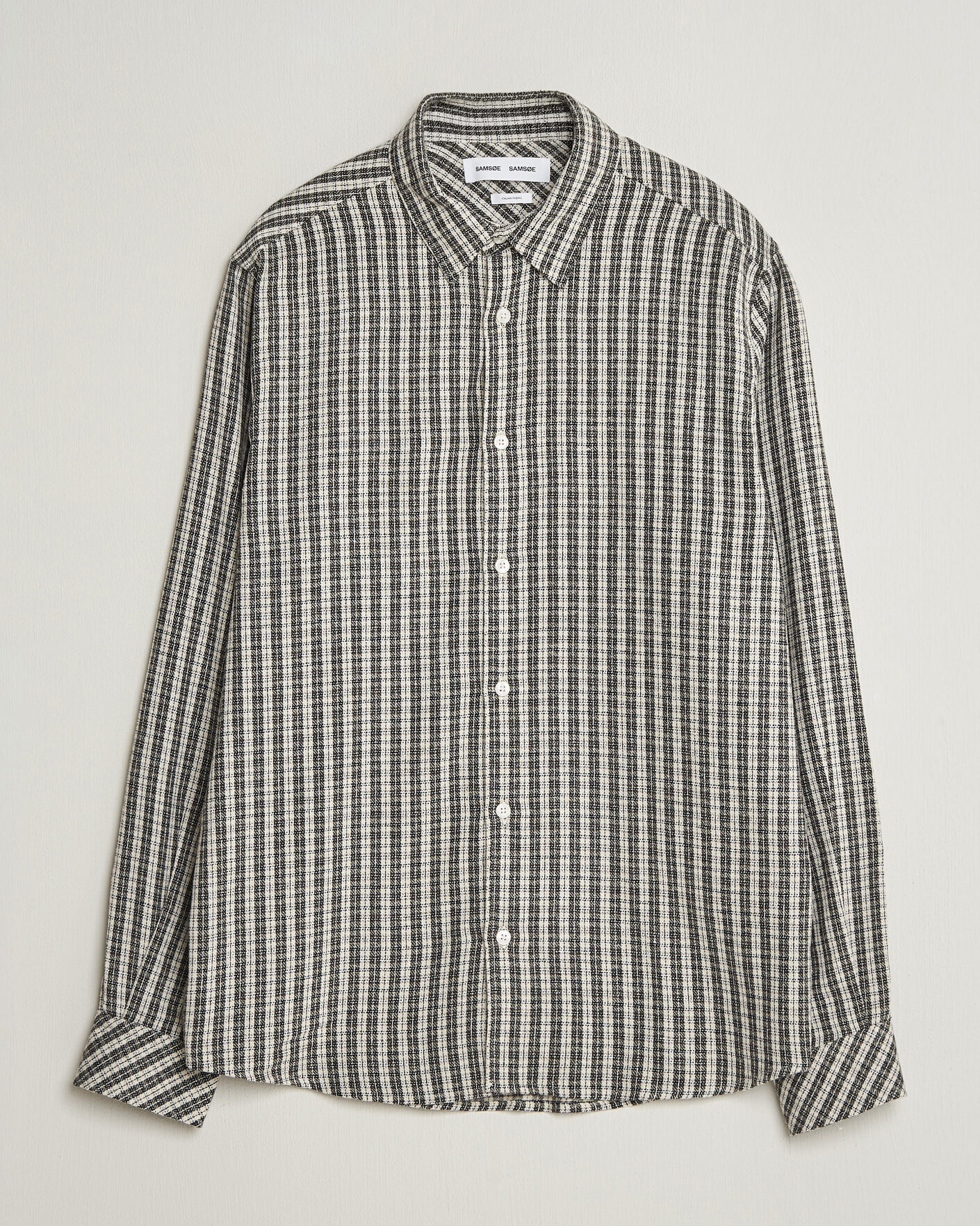 Herren | Hemden | Samsøe Samsøe | Ryan Brushed Cotton Checked Shirt Brown
