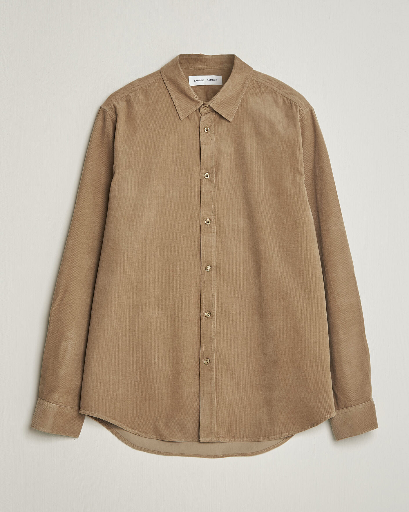 Herren | Hemden | Samsøe Samsøe | Liam Baby Cord Shirt Lead Gray