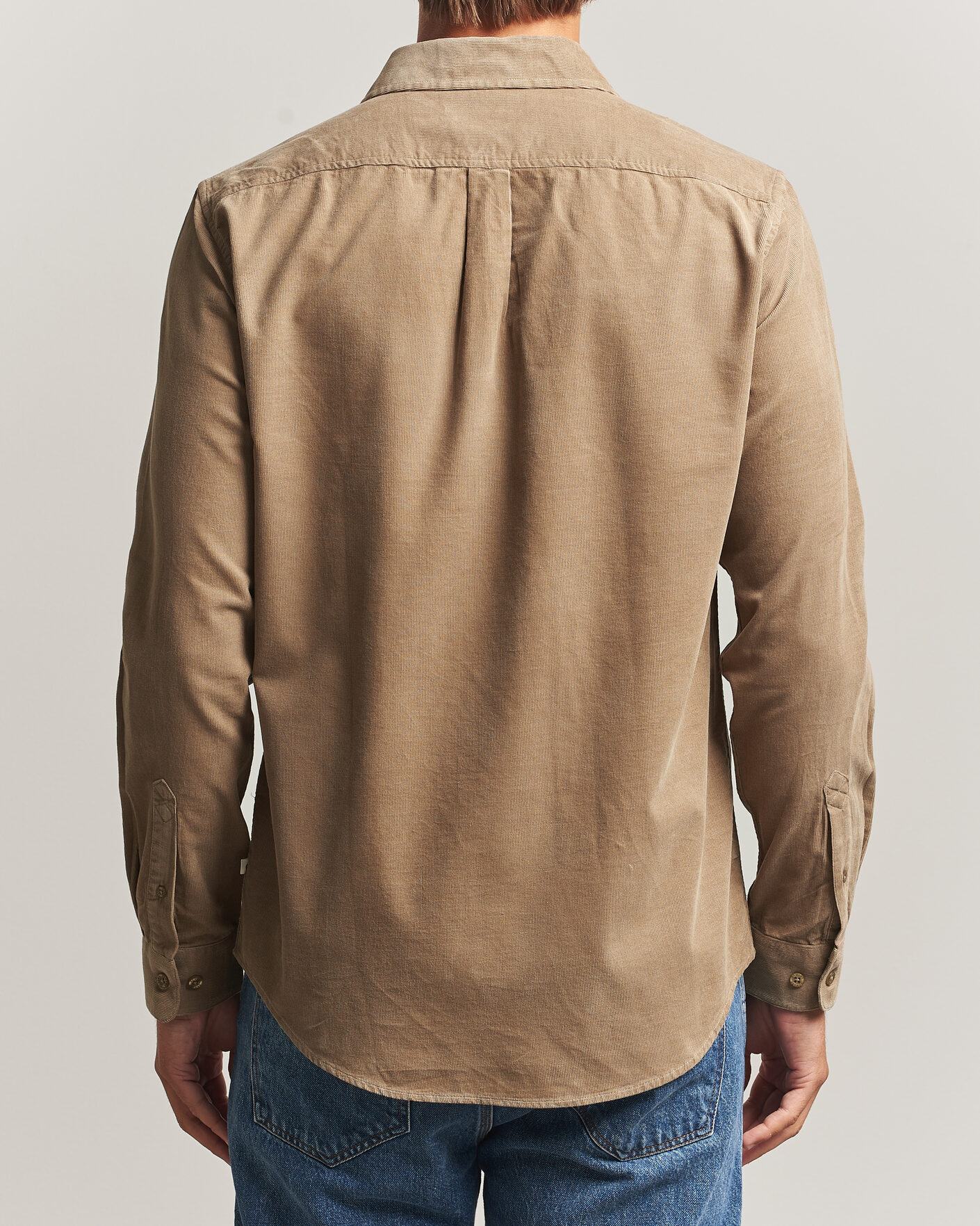 Herren | Hemden | Samsøe Samsøe | Liam Baby Cord Shirt Lead Gray