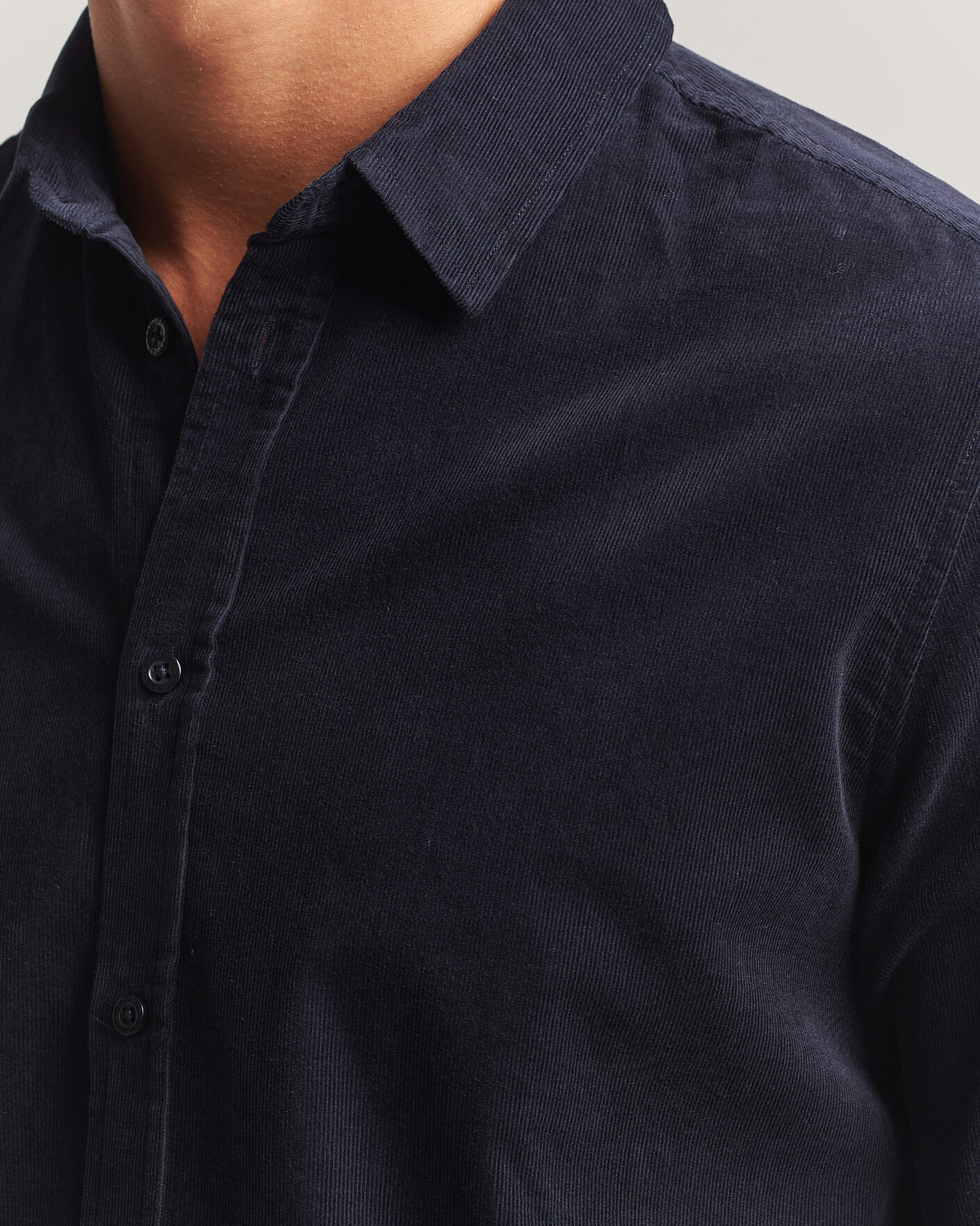 Herren | Hemden | Samsøe Samsøe | Liam Baby Cord Shirt Salute Navy