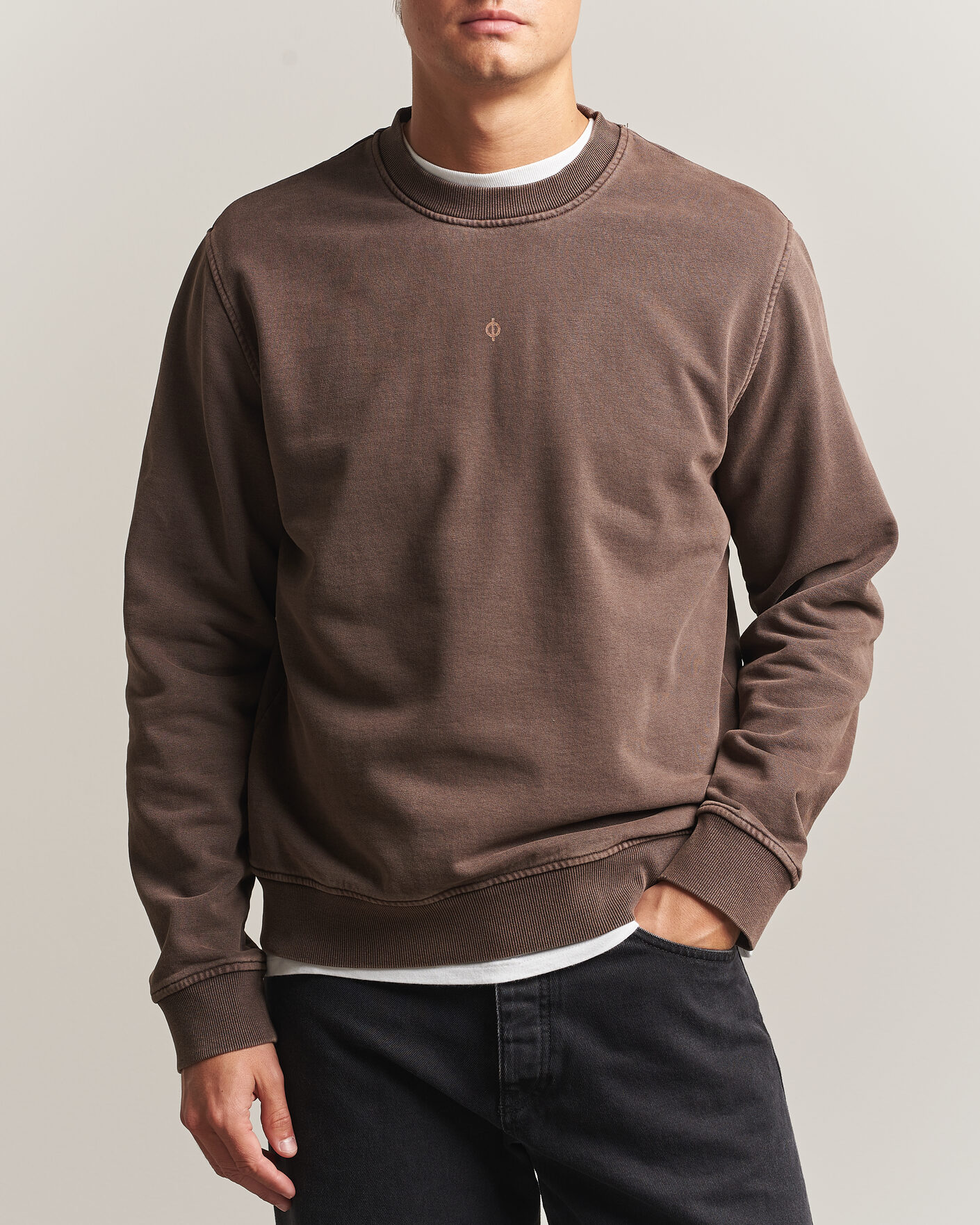 Herren | Pullover | Samsøe Samsøe | Ollie Washed Crew Neck Sweatshirt Delicioso