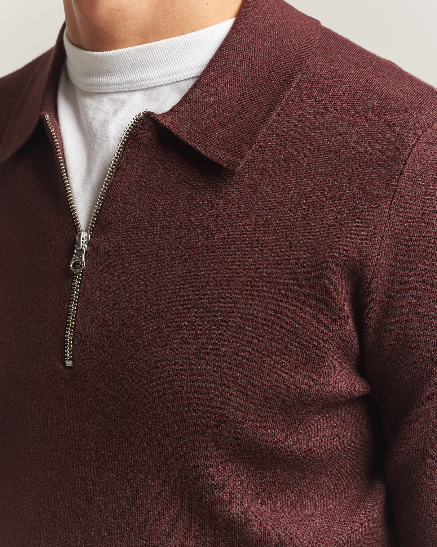 Herren | Pullover | Samsøe Samsøe | Guna Half Zip Bitter Chocolate