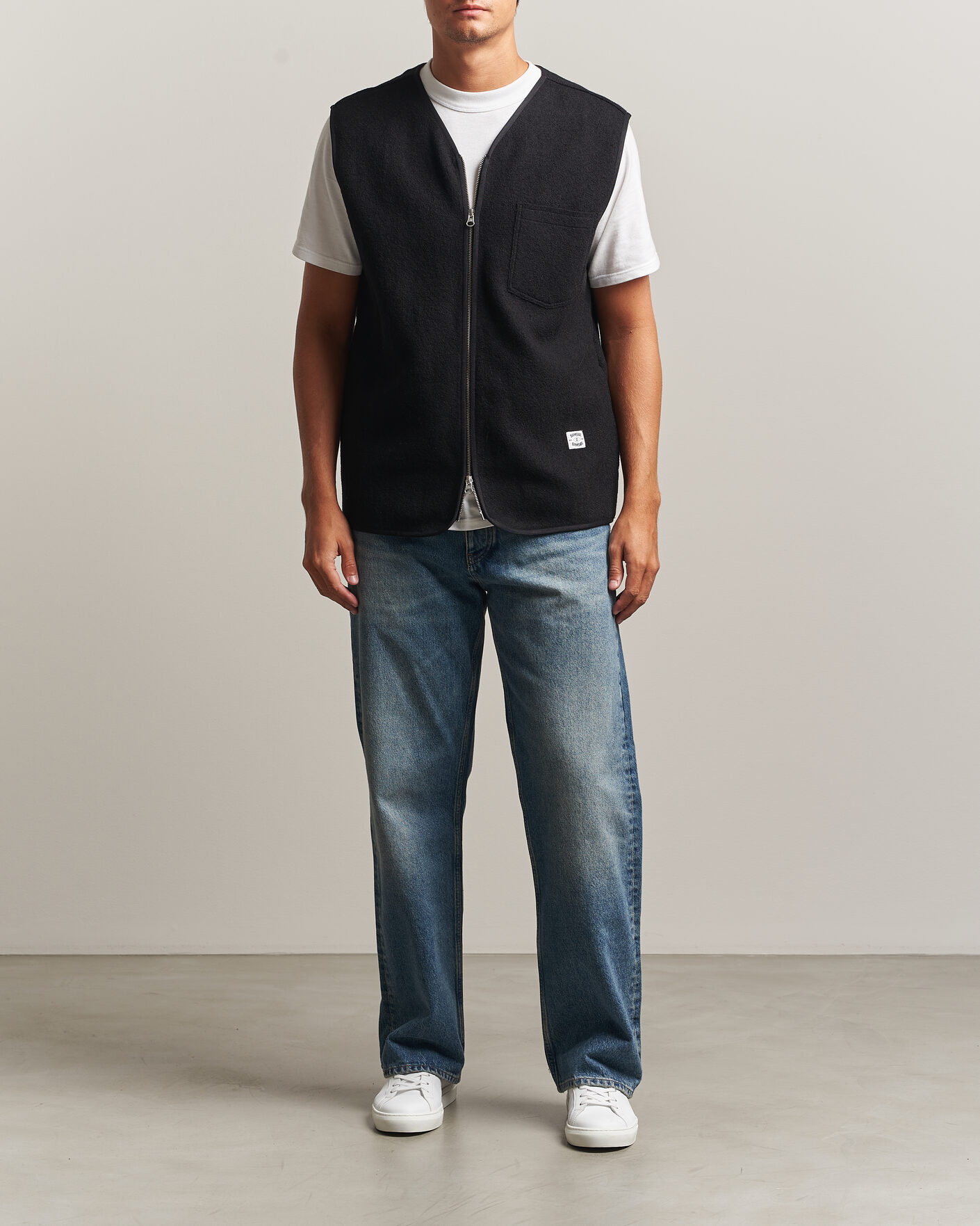 Herren | Pullover | Samsøe Samsøe | Hannes Boiled Wool Vest Black