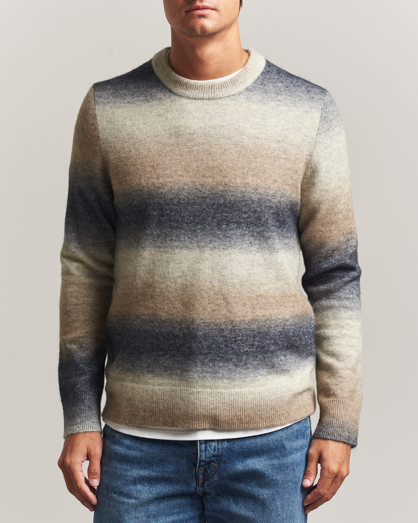 Herren | Pullover | Samsøe Samsøe | Aiden Wool/Alpaca Knitted Striped Sweater Multi