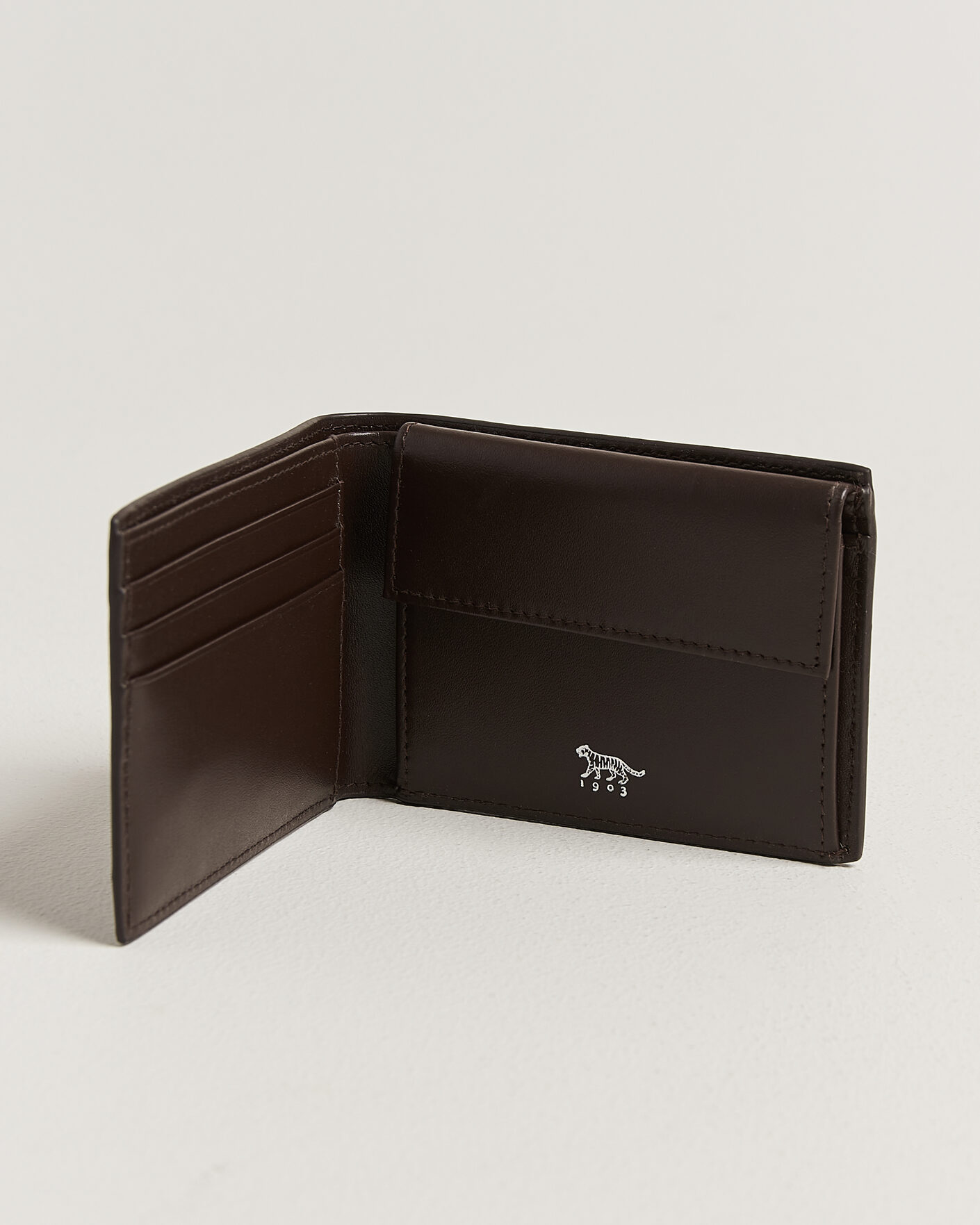 Herren | Geldbörsen | Tiger of Sweden | Wivalius Leather Wallet Dark Brown
