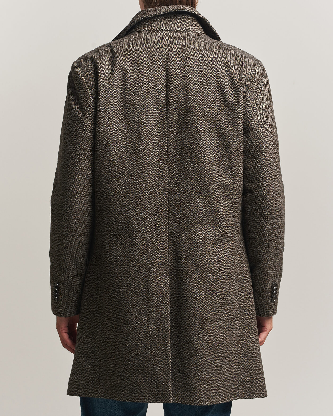Herren | Jacken | Tiger of Sweden | Aleric Wool Herringbone Coat Brown