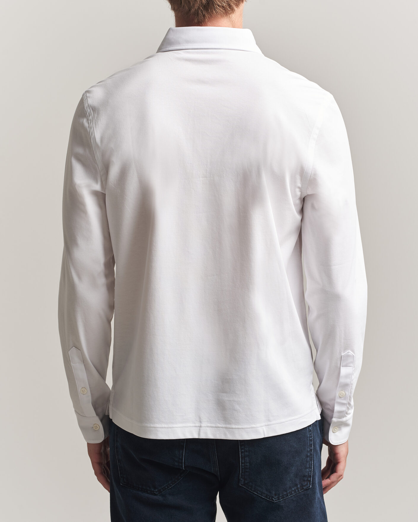 Herren | Poloshirts | Tiger of Sweden | Tanner Mercerized Cotton Polo Pure White