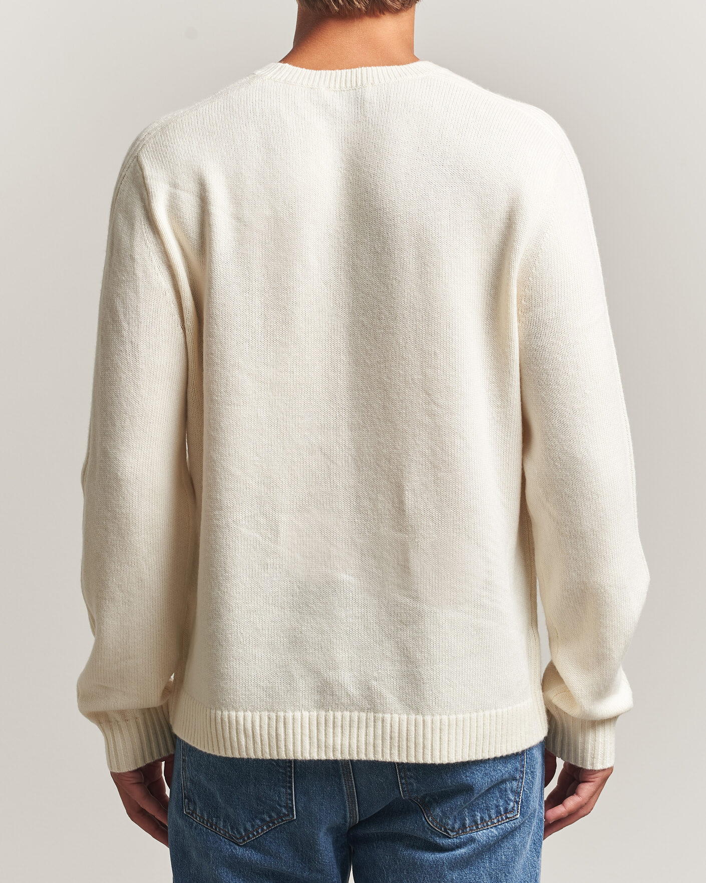 Herren | Pullover | Tiger of Sweden | Wilfred Wool/Cashmere Sweater Porcelain Cream